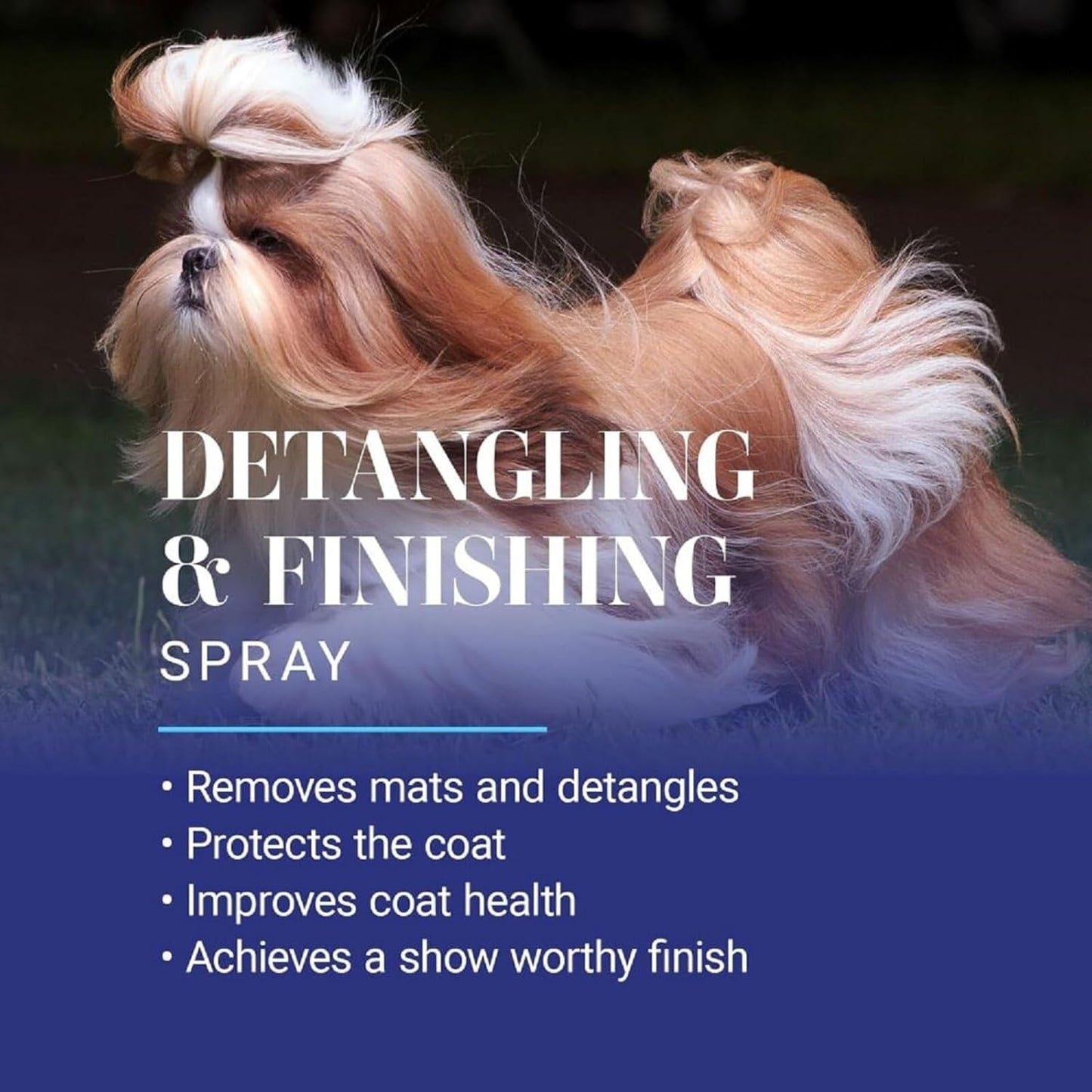Chris Christensen Ice on Ice Dog Detangler Spray - Professional Grooming Aid for All Coat Types | 16 oz