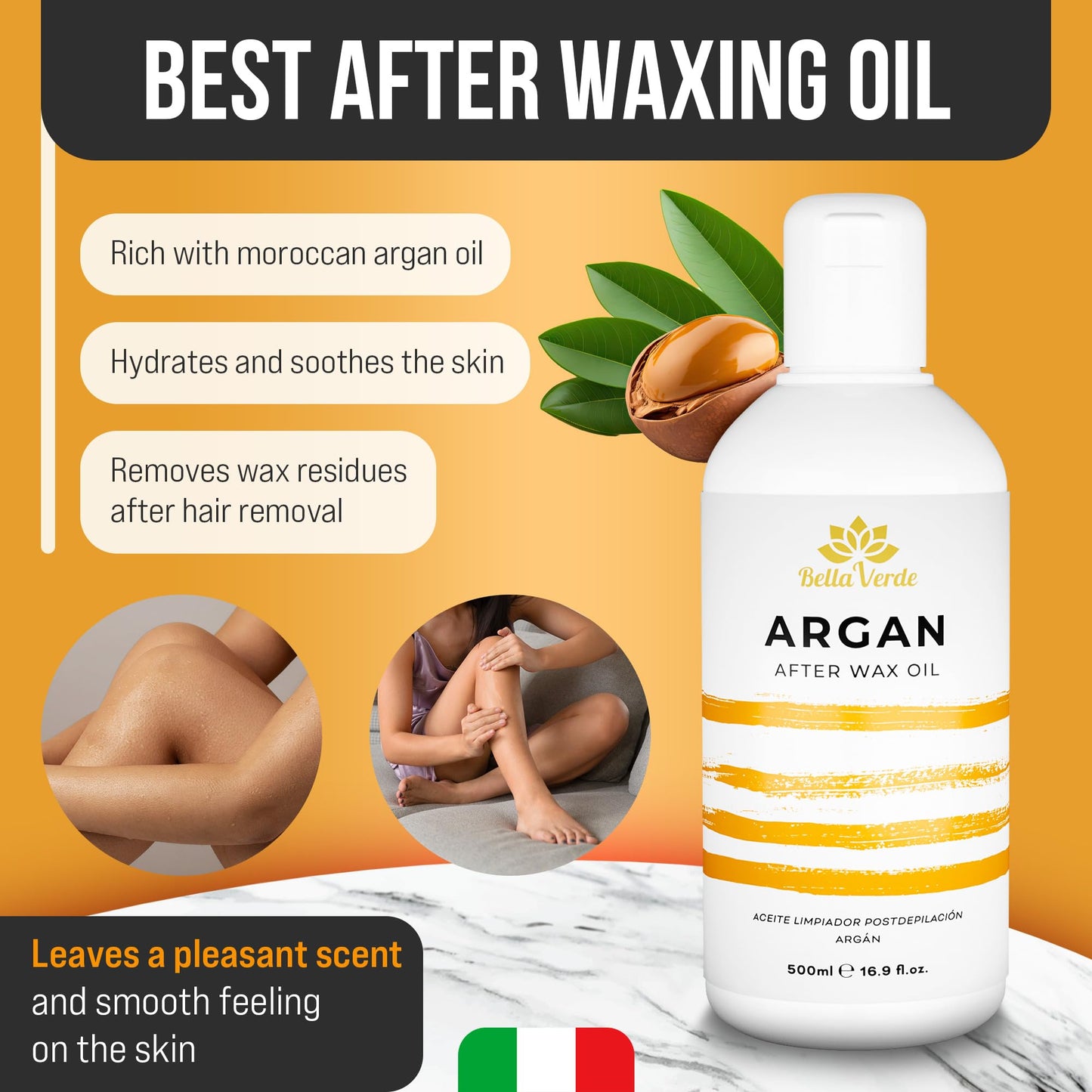 Bella Verde Pre and Post Waxing Care - Home Kit for Women and Men - Pack of 2 Pre & Post Wax Spray - Care for Brazilian Body Legs Eyebrows Face Lips Armpits