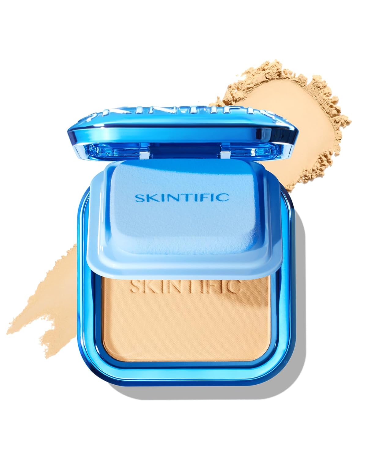 Skintific Ultra Cover Powder Foundation - Full Coverage Matte Finish, Lightweight & Long-Lasting | 02 Ivory