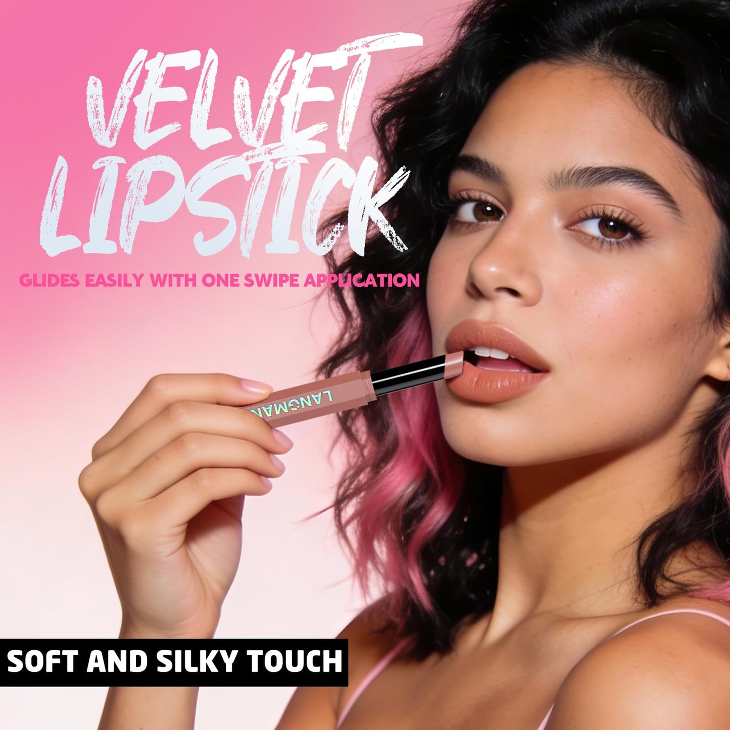 Jolilab 10Pcs Velvet Matte Lipstick Nude Matte Soft Dark Color Stick High Pigmented Long-Lasting Waterproof Lip Stick Lip Balm Beauty Cosmetics Gift for Women(Curated 10-Shade Set)