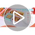 Gemice 1-Cup Silicone Freezer Molds with Lids - 4-Pack Food Storage