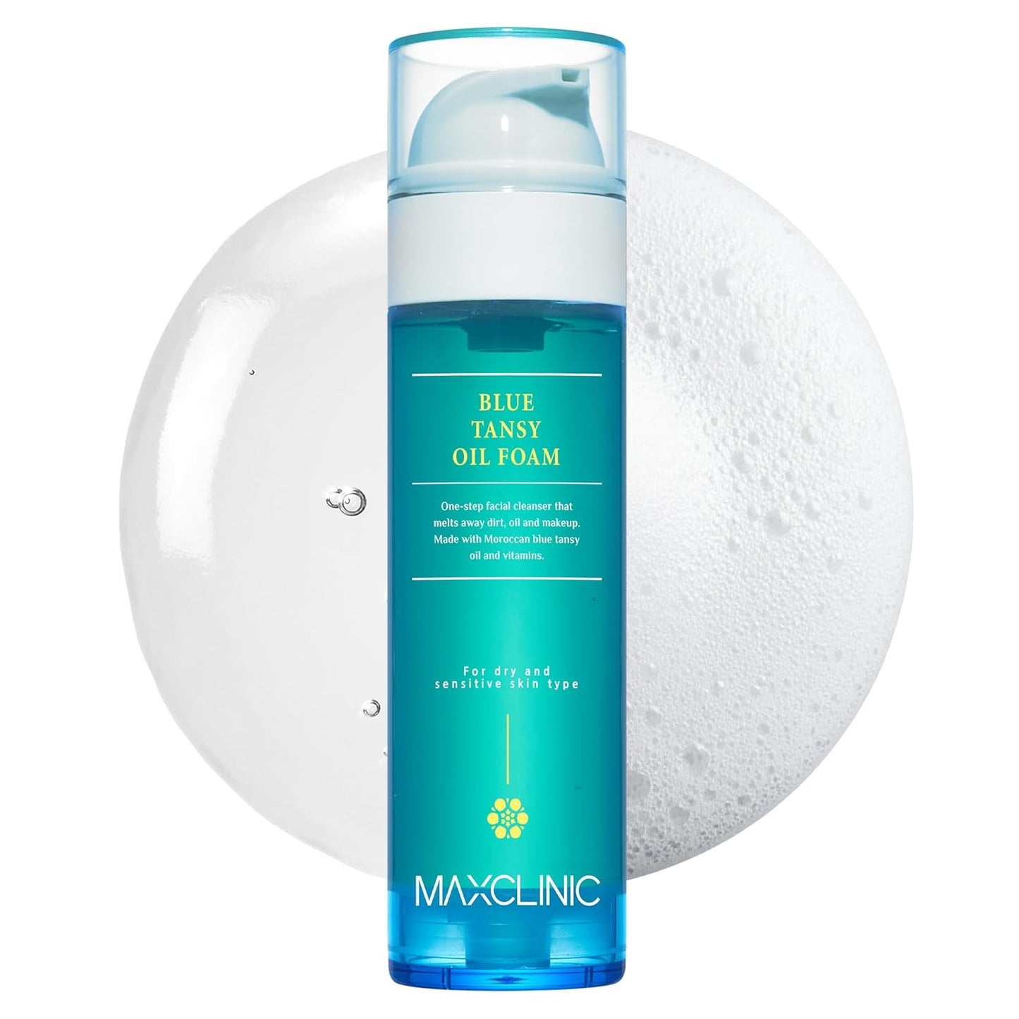 Blue Tansy Oil Face Wash - All-in-One Oil-Based Foaming Cleanser for Oily Skin | 3.88 fl oz