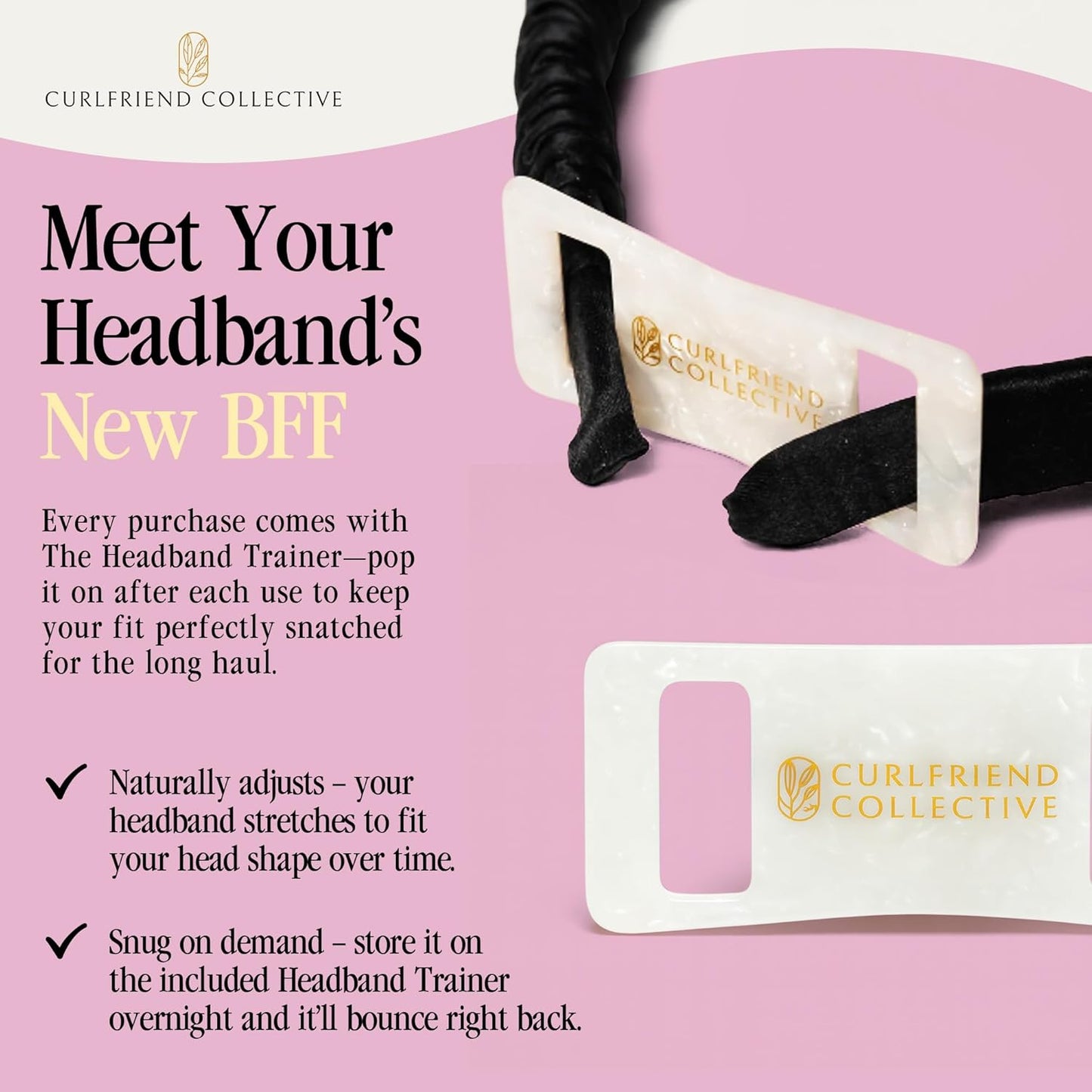 Silk Headband for Women | 100% Mulberry Silk, Wide Non-Slip Design, No Headache, Perfect for Curly & Textured Hair