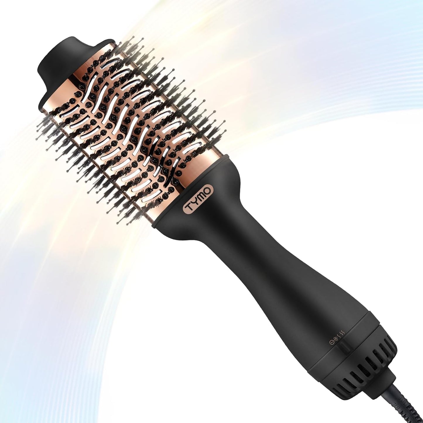 Tymo Hair Dryer Brush - 4-in-1 Ionic Volumizer & Hot Air Straightener | Pink, 2.85 Inch Oval Barrel