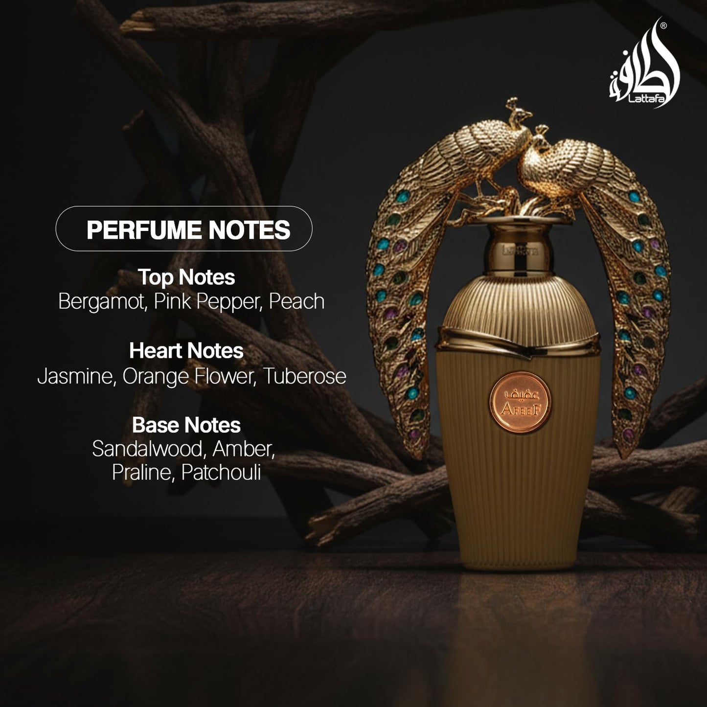 Lattafa Afeef Unisex Eau de Parfum Spray - 3.4 Ounce | Long-Lasting Fragrance
