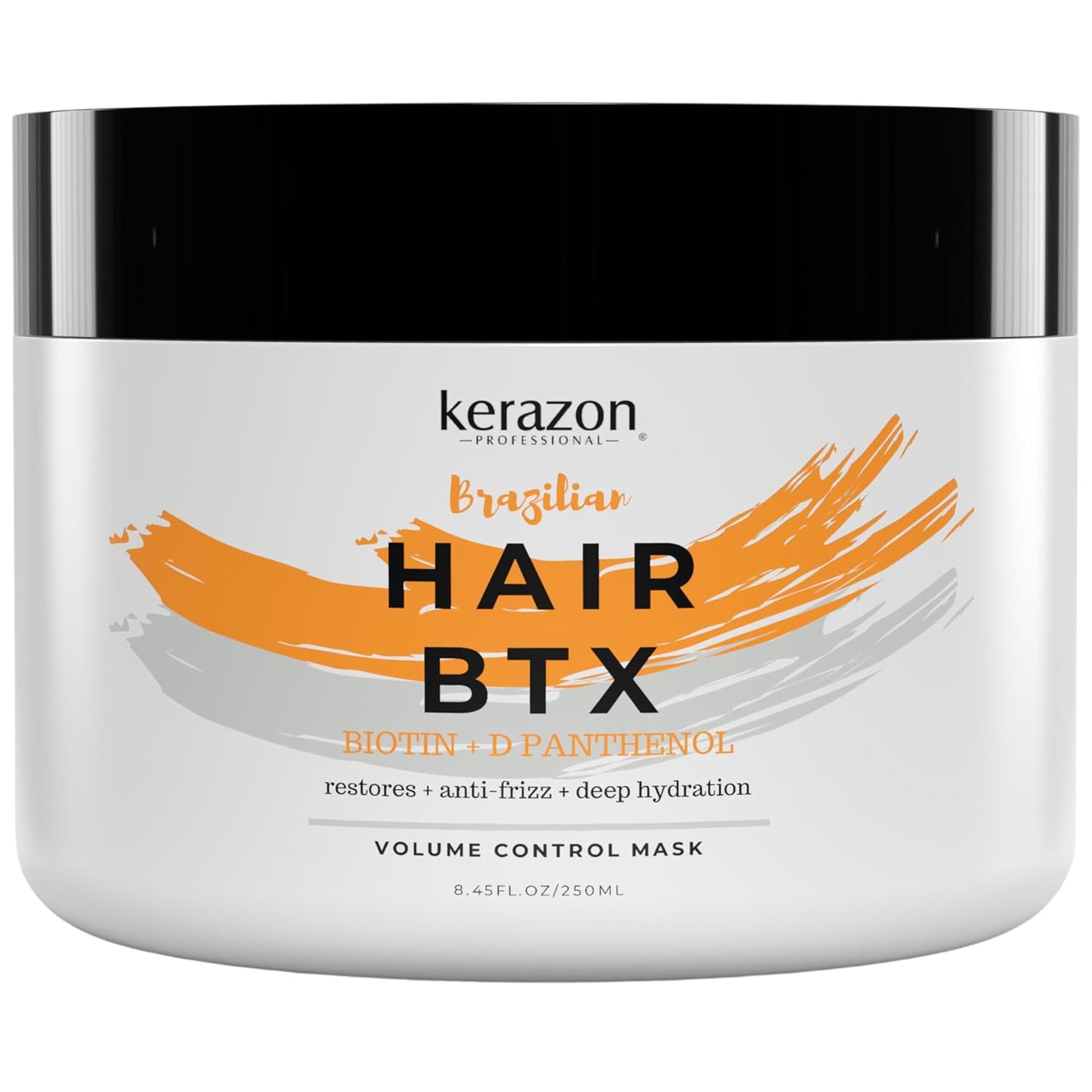KERAZON Brazilian Hair BTX Treatment Mask - Deep Conditioning & Hydration | 8oz (236ml) for Damaged Hair