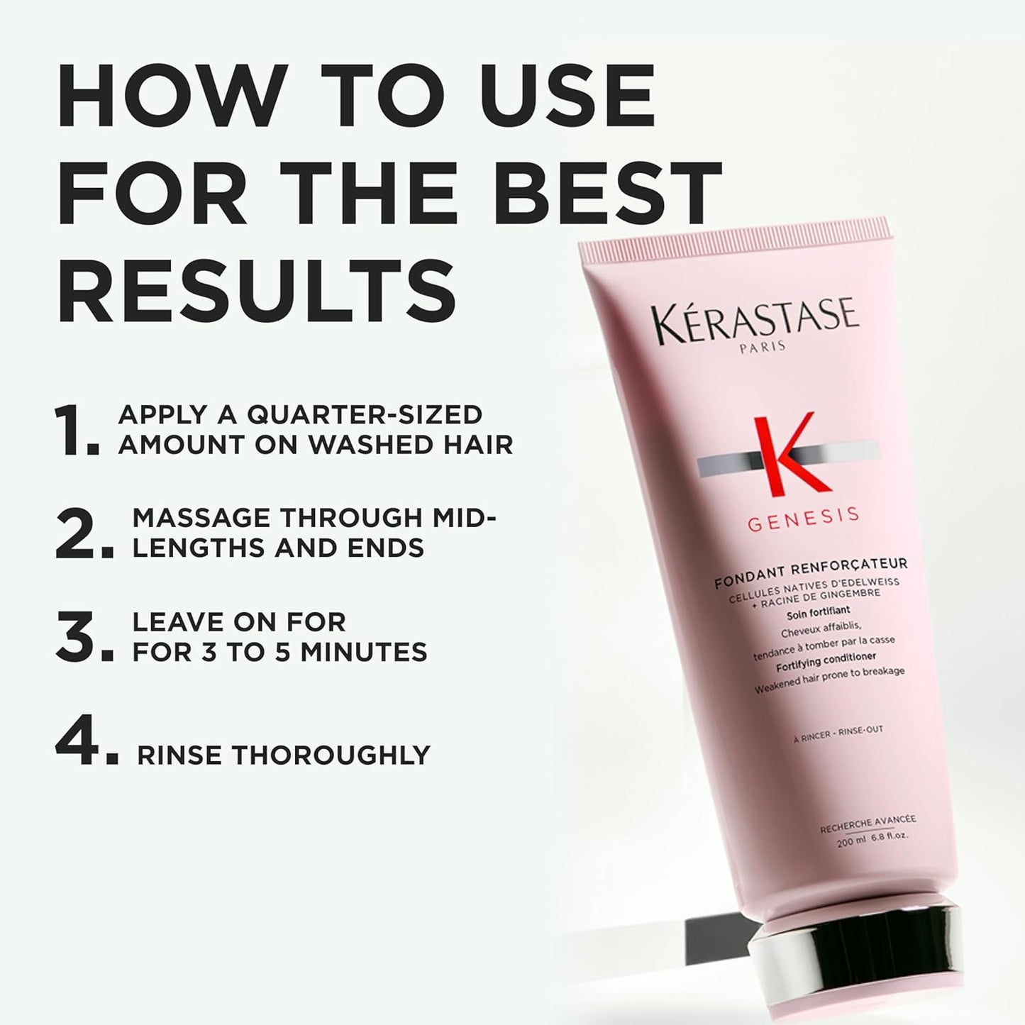 Kerastase Genesis Strengthening Conditioner - Hydrating Detangler for Weak & Damaged Hair | Normal to Dry Hair