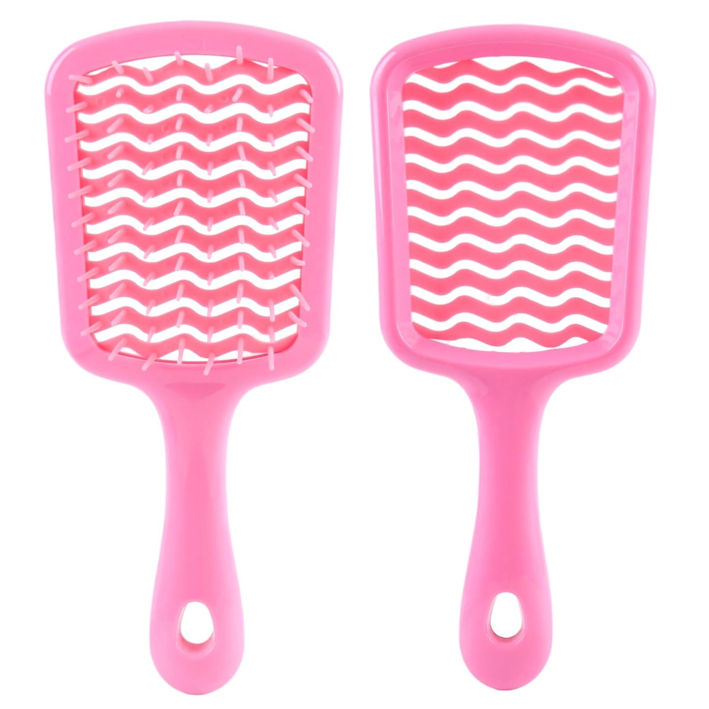 Detangling Brush for All Hair Types - Pain-Free Brushing with DuoFlex Anti-Static Bristles | Lightweight Vented Design (Pink)