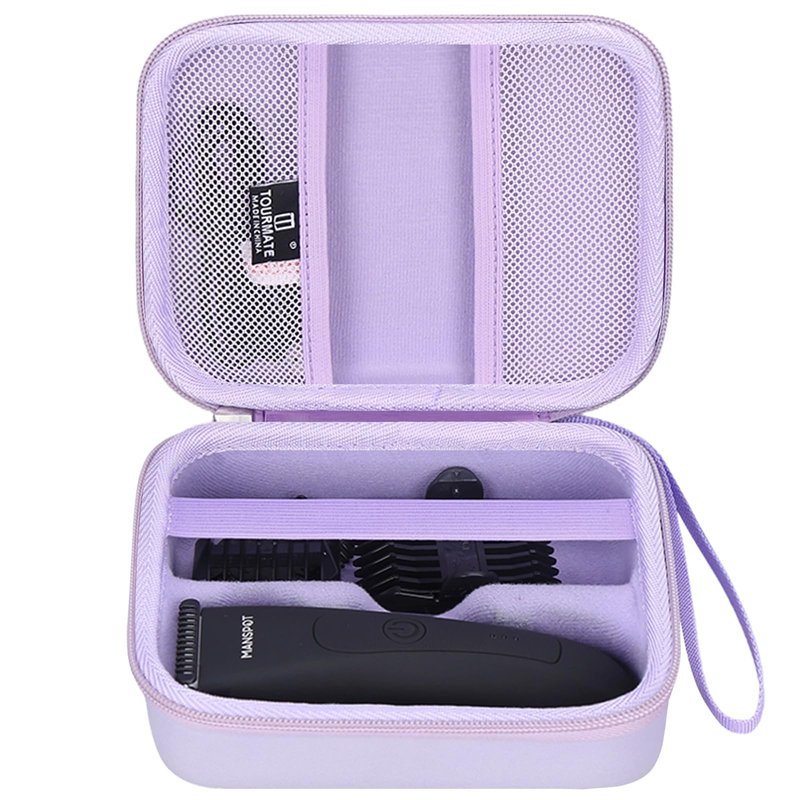 Tourmate Hard Storage Case for MANSPOT Groin Hair Trimmer,Travel Box for Electric Ball Trimmer Pubic Trimmer Shaver(Case Only) (Purple)