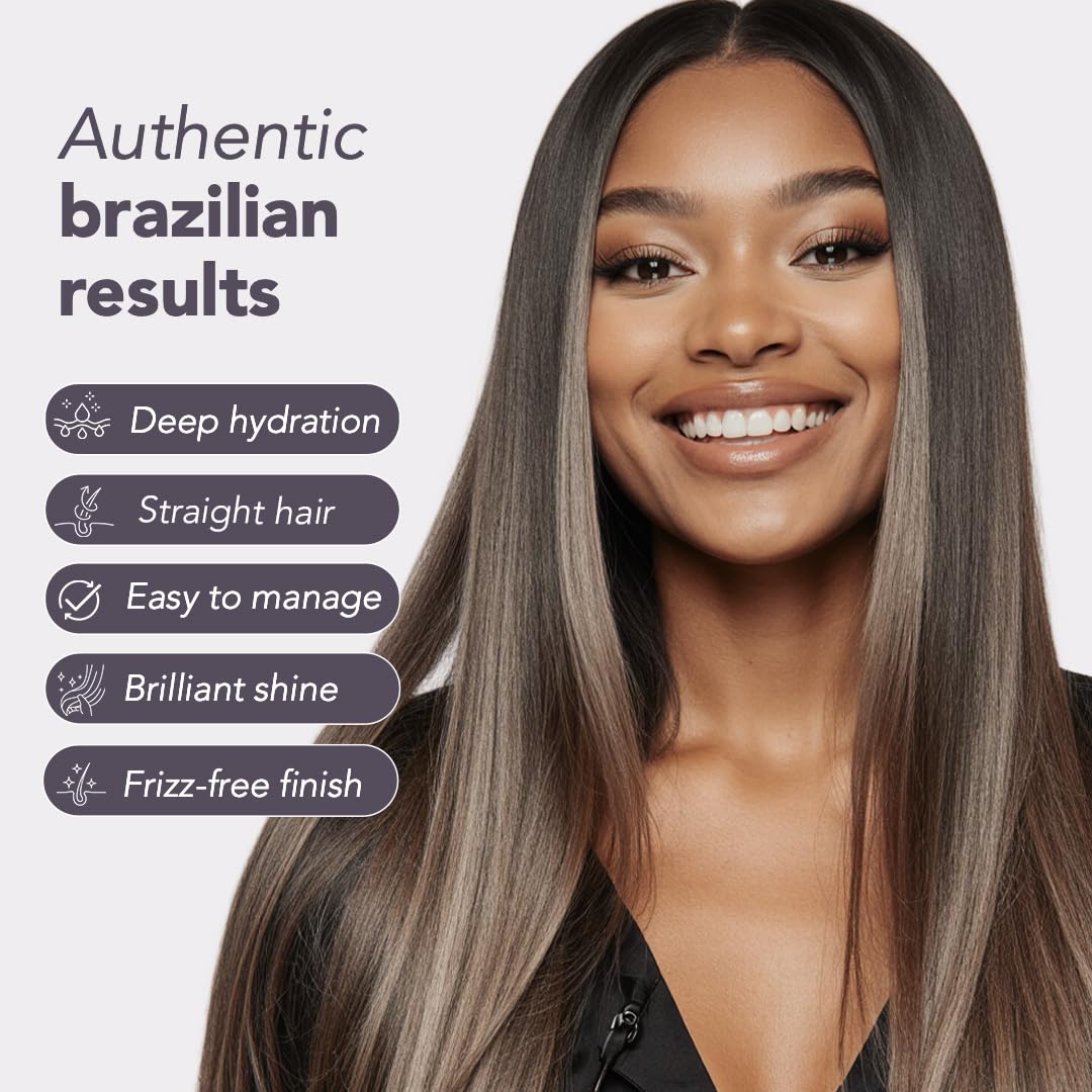 Torrano Nanoplastia Max Keratin Hair Treatment Kit - Brazilian Straightening for Smooth, Shiny Hair | 3x1L