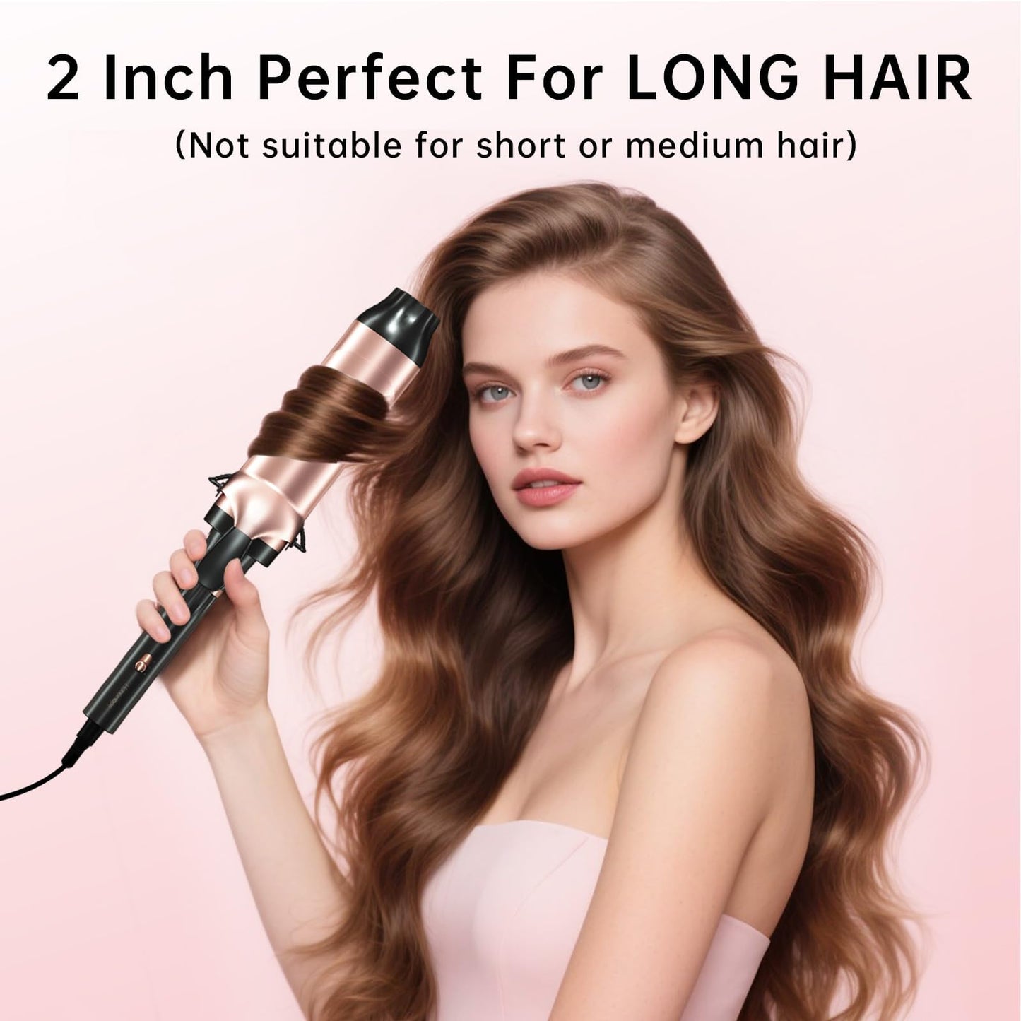 Hahahope Professional 2 Inch Curling Iron