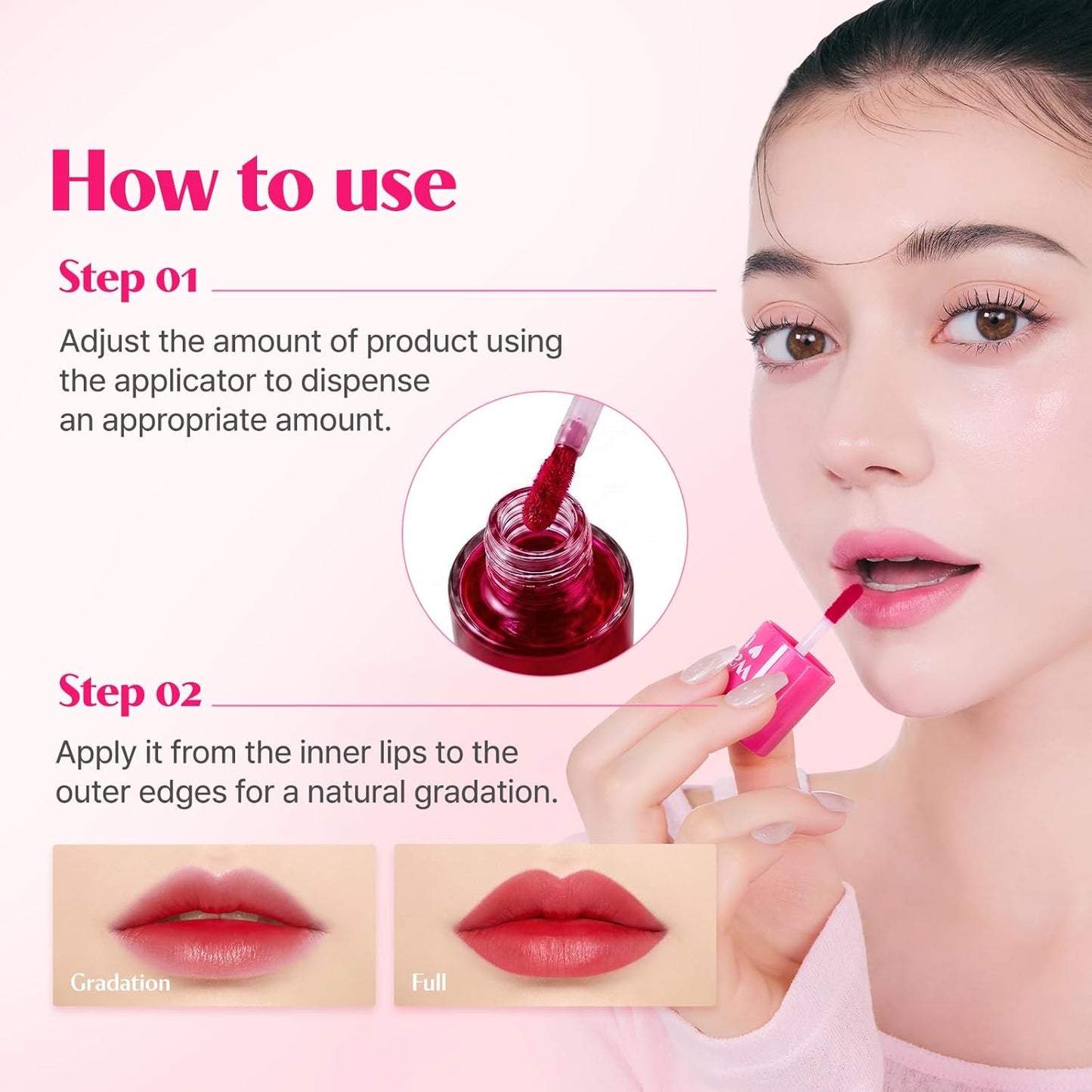 Etude Dear Darling Water Tint - Red Grapefruit Lip & Cheek Stain | Long-Lasting K-Beauty Makeup, 9g