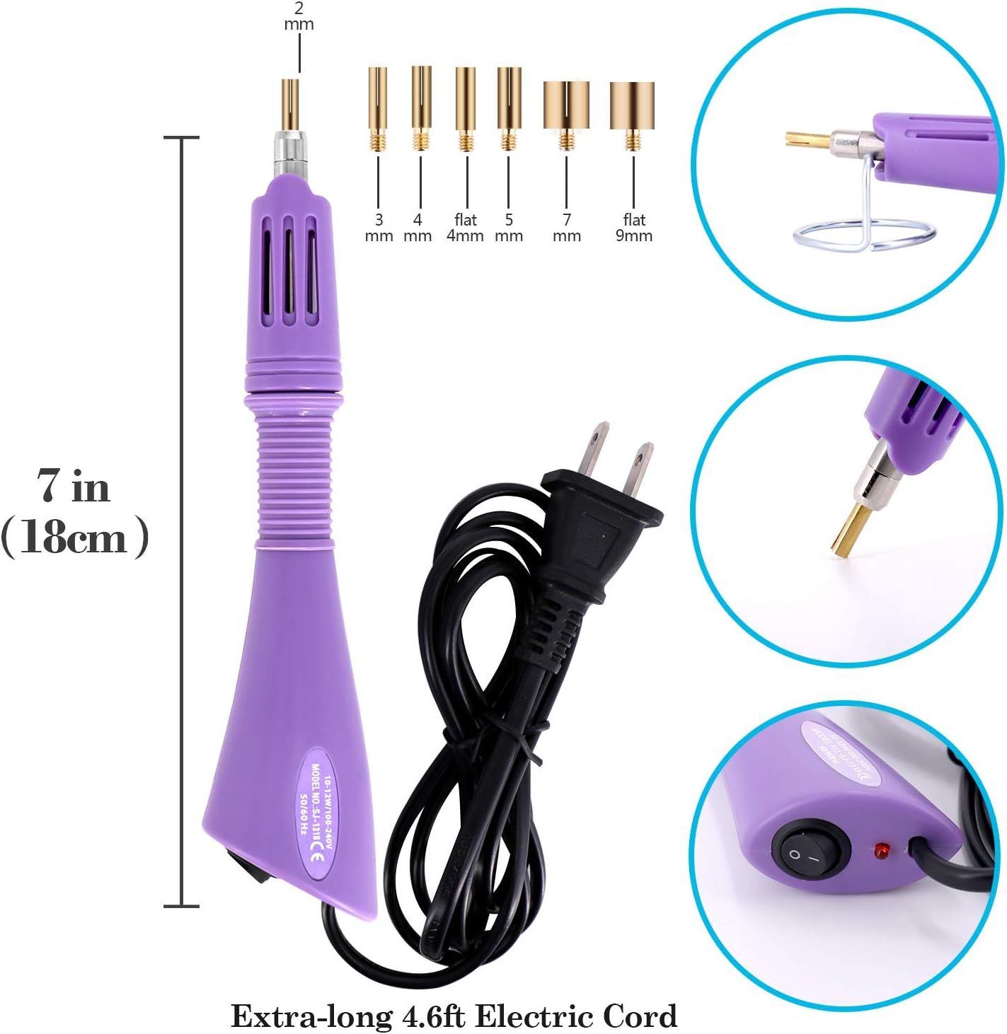 Hotfix Rhinestone Applicator Kit - 5784 PCS Bedazzler Tool with 7 Tips, 6 Templates, Gloves & Tweezers