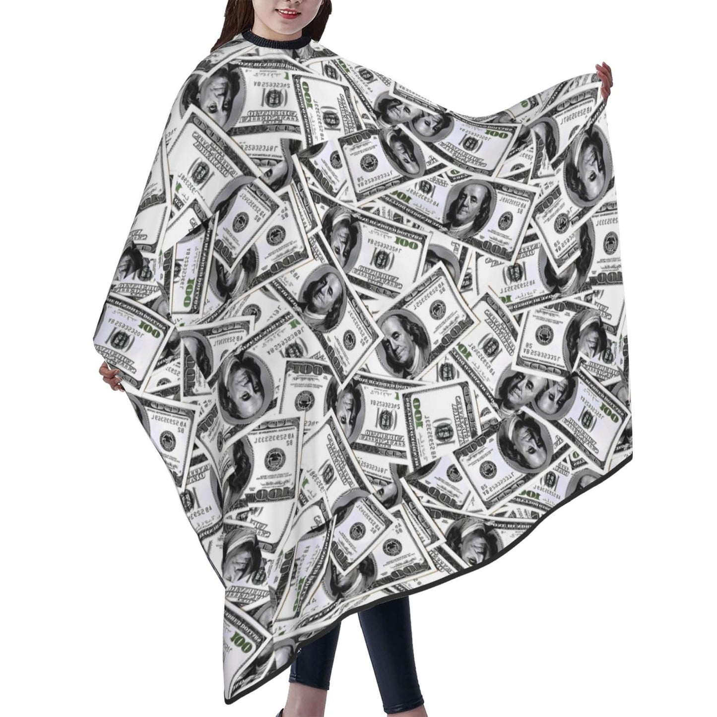 Bill Dollars Vintage Hair Cutting Barber Cape Hair Salon and Dyeing Styling Cloth for Women/Men