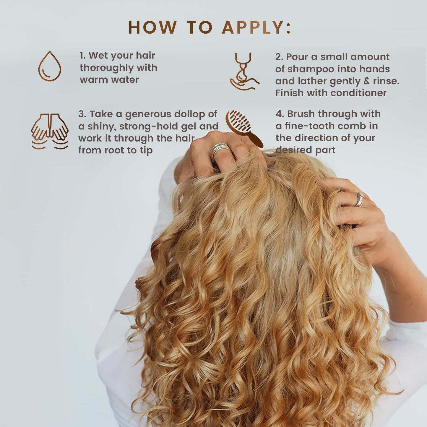 Vegan Hair Styling Gel - Scalp Rescue Organic Formula for Flexible, Natural Styles | 32 Fl Oz, Alcohol-Free & Color Safe