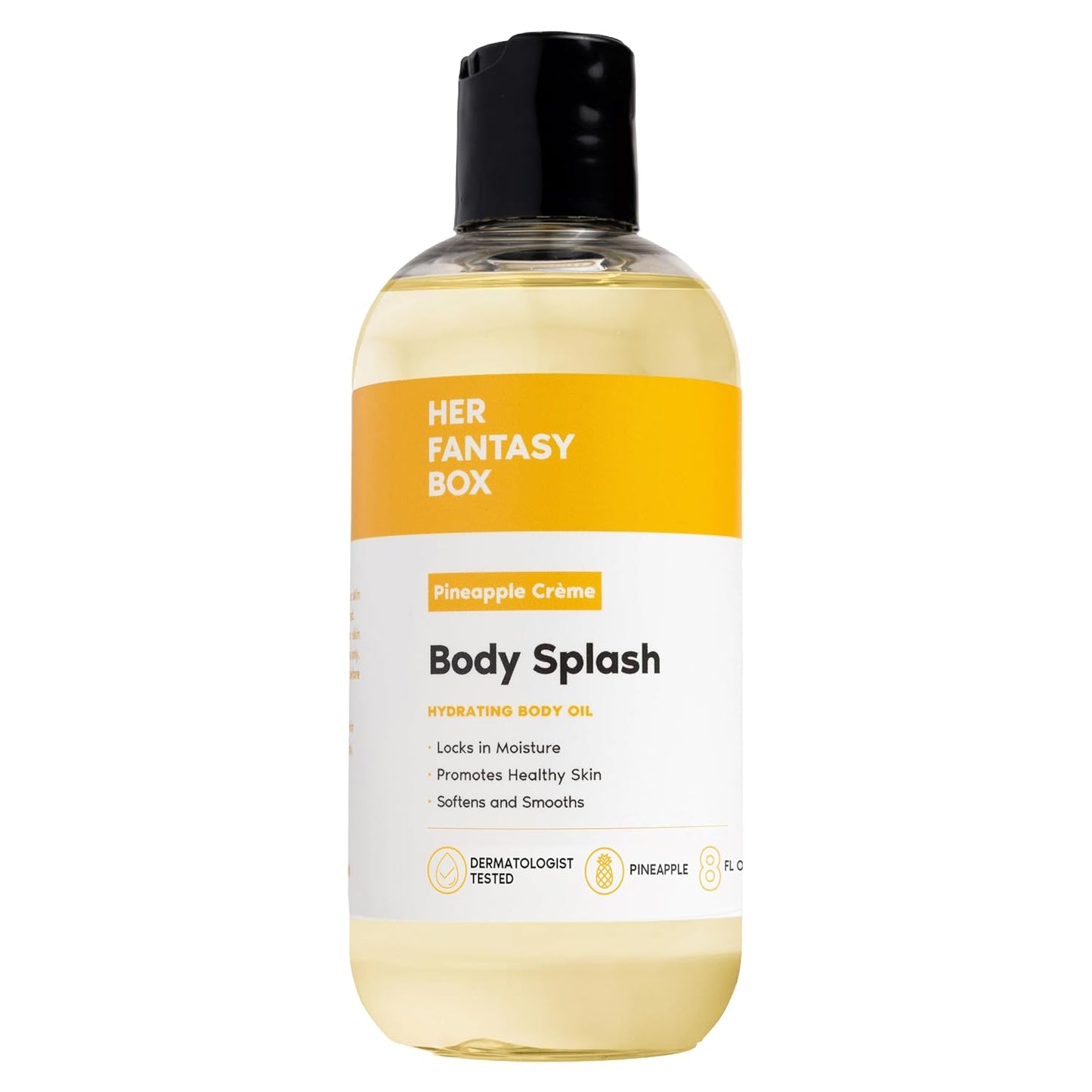 Body Splash Blueberry Crème Fragrance Oil - Fruity Vanilla & Citrus Scent, Lightweight Hydrating Vegan Oil