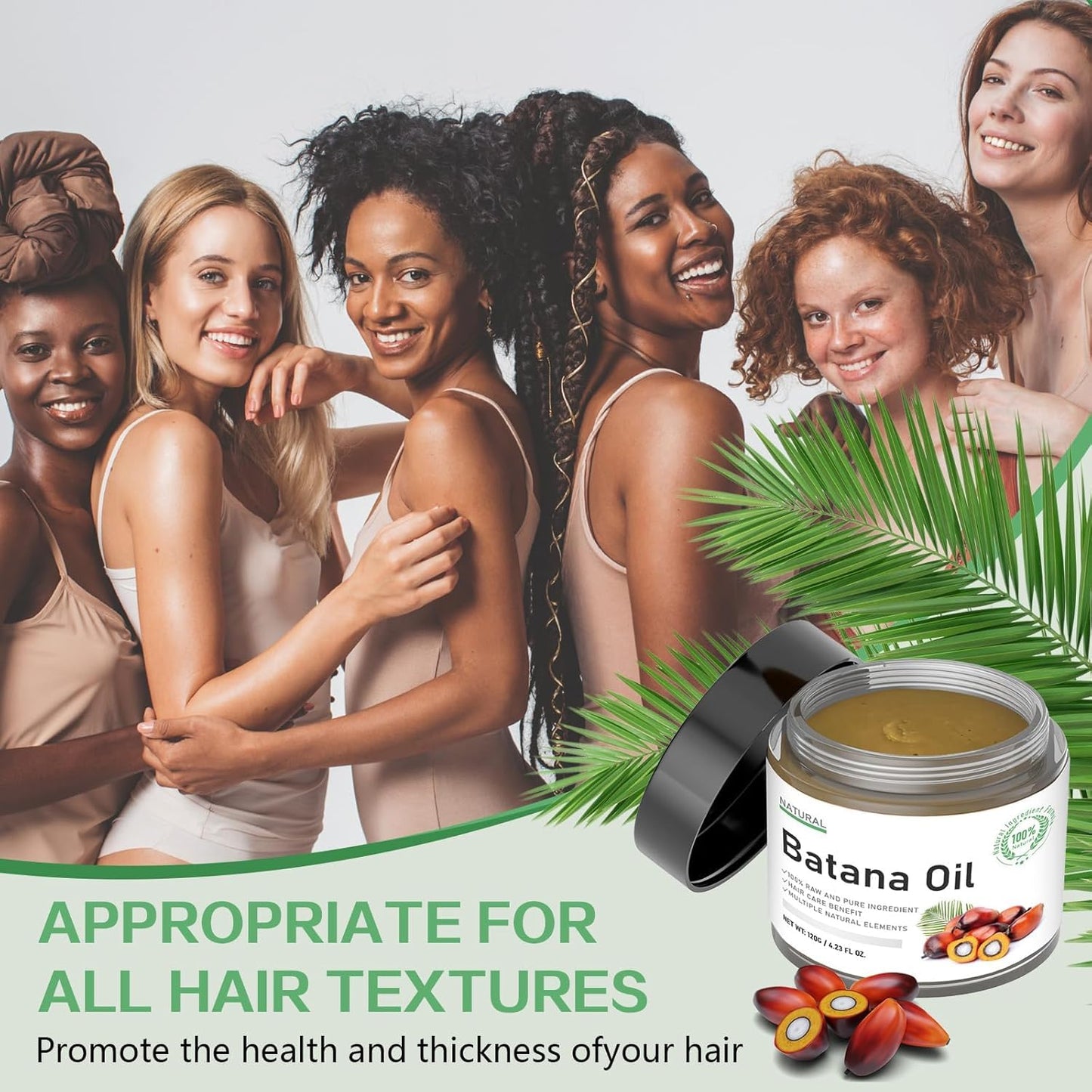100% Raw Batana Oil for Hair Growth, Authentic Cold Pressed Dr.Sebi Organic Batana Oil Mask, Natural Hair Growth Oil Prevents Hair Loss, Eliminates Split Ends & Increases Shine,120g-1pcs