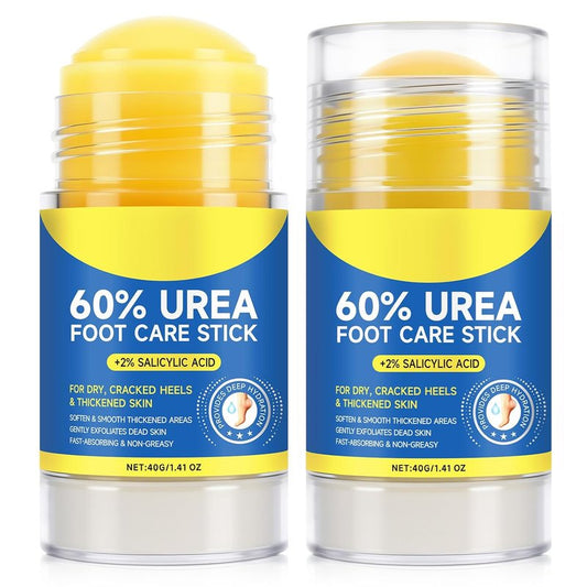Urea Foot Cream - Salicylic Acid Heel Stick for Cracked Feet | Intensive Moisturizer for Smooth Skin