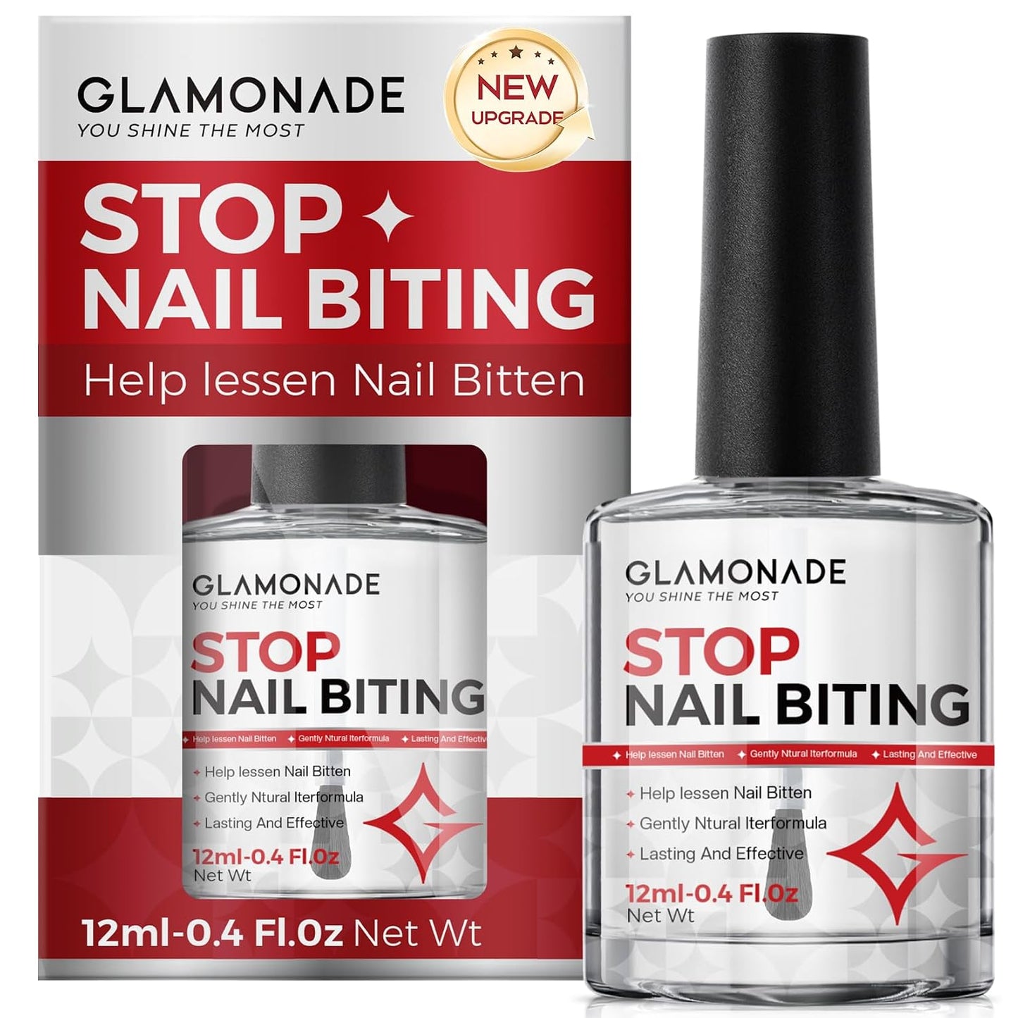 Nail Biting Prevention for Kids - 12ml Extra Bitter No Bite Nail Polish | Long-Lasting Matte Clear Strength & Habit Breaker Aid