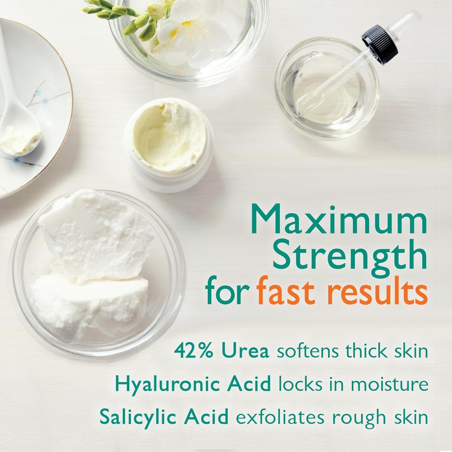 Urea Gel 42% - Maximum Strength Foot Treatment for Cracked Heels & Thick Toenails | 4 Oz