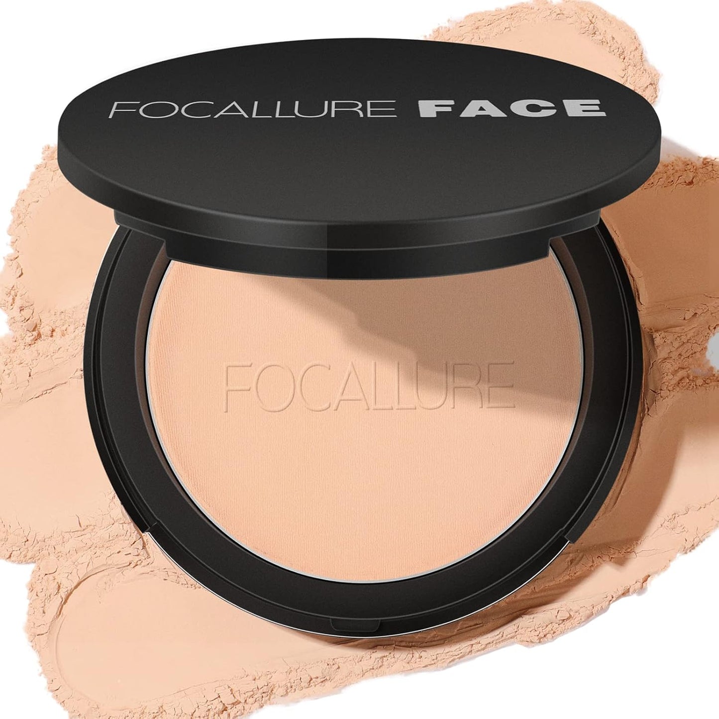 Flawless Pressed Powder - Control Shine & Smooth Complexion | Long-Lasting Matte Finish, Portable Face Powder Compact