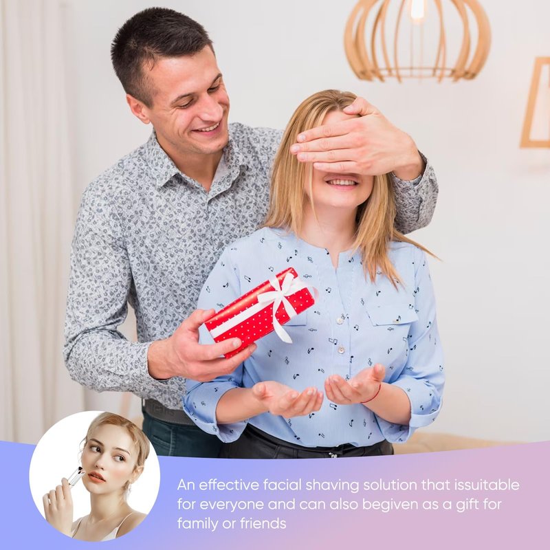 Facial Hair Remover for Women Replacement Heads for Generation （2PC）- as Seen on TV Painless Face Shaver -Mini Hair Remover, Electric Razor Shaver Portable