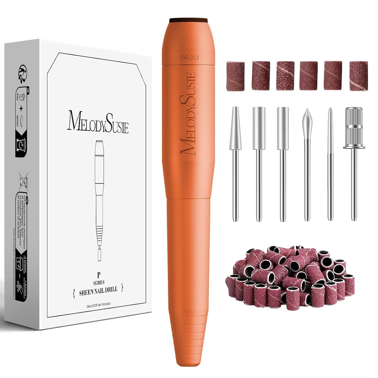 Portable USB Nail Drill - 20000RPM Electric Nail File for Manicure, Polishing & Gel Removal | Compact Design for Home Use