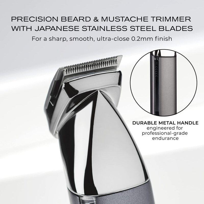 ConairMAN Ultimate Trim Precision All-in-One Beard Trimmer for Men, for Body, Face, Ear and Nose Hair Trimmer, 18 piece Men's Grooming Kit, Cordless/Rechargeable