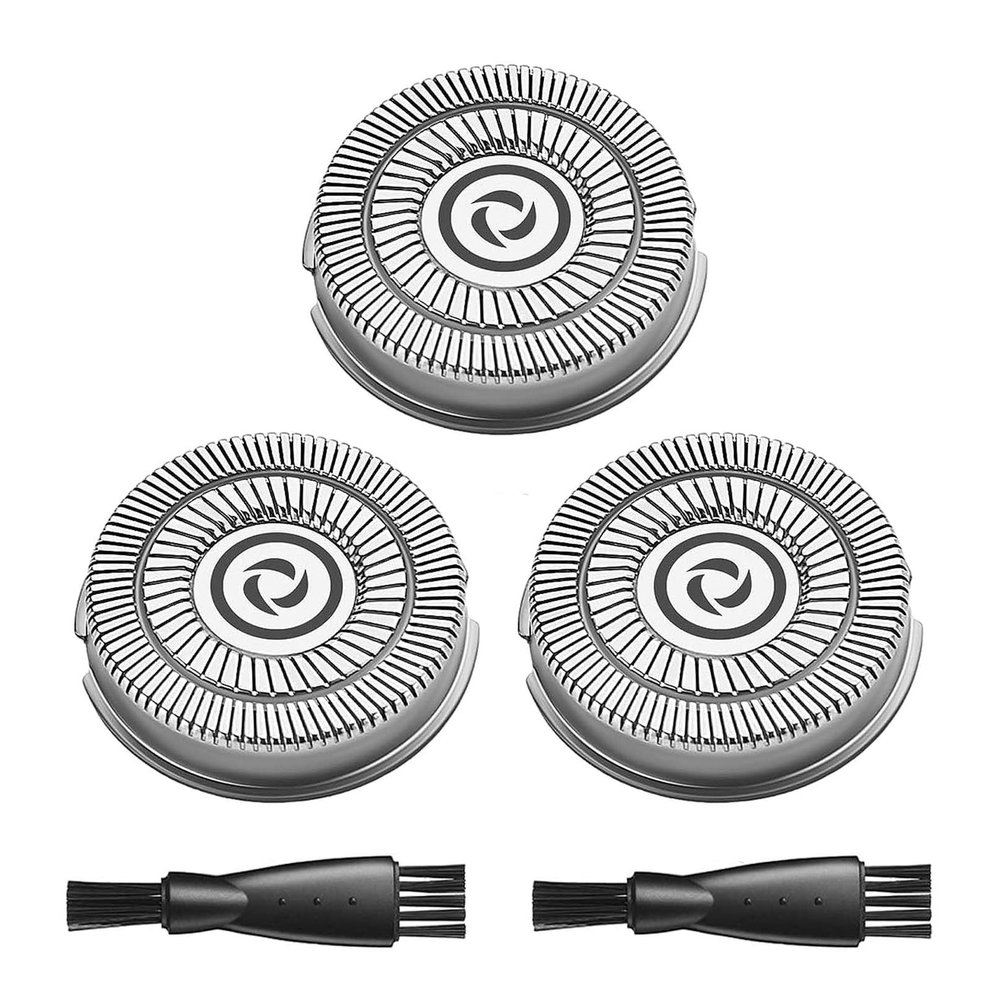 Sweetlf Replacement Blades for SweetLF Electric Razor for Men, 3PCS Sweet LF Replacement Heads for Shaver SWS7105 SWS7105BK, 2 Cleaning Brush