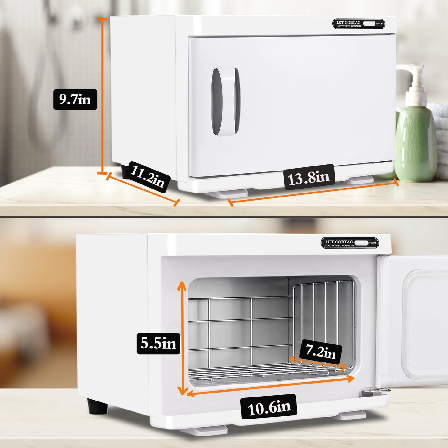 LKT COBTAC Hot Towel Warmer,8L Towel Warmer Cabinet Medium Capacity Esthetician Warmer Heater for Facial Spa, Beauty Salon or Personal Home Use