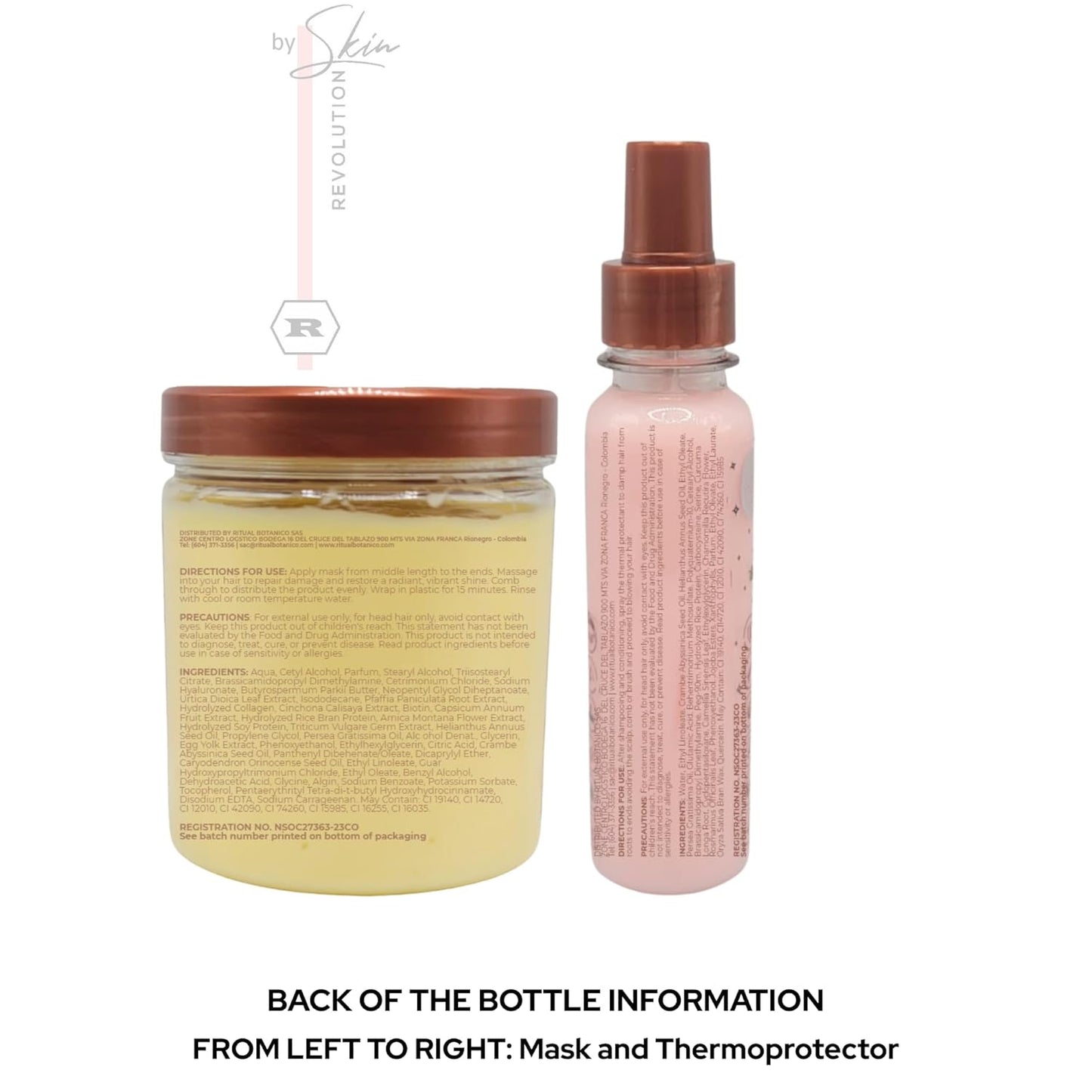 Organic Keratin Treatment for Straightening & Repairing Hair - All-Natural, Vegan Formula | 2-Piece Kit