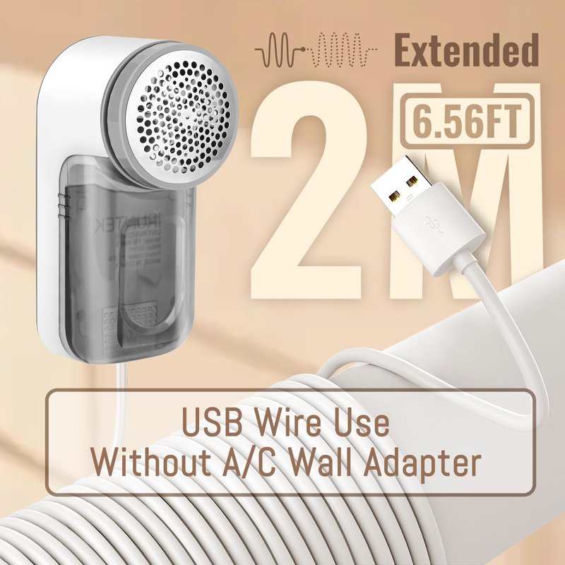 iRUNTEK Wired Fabric Lint Remover, Plug-in Lint Shaver and Brush 2 in 1,Sweater Defuzzer for Removing Fuzz, Lint Balls, Pills, Bobbles from Clothes, Furniture, Carpet, Couch