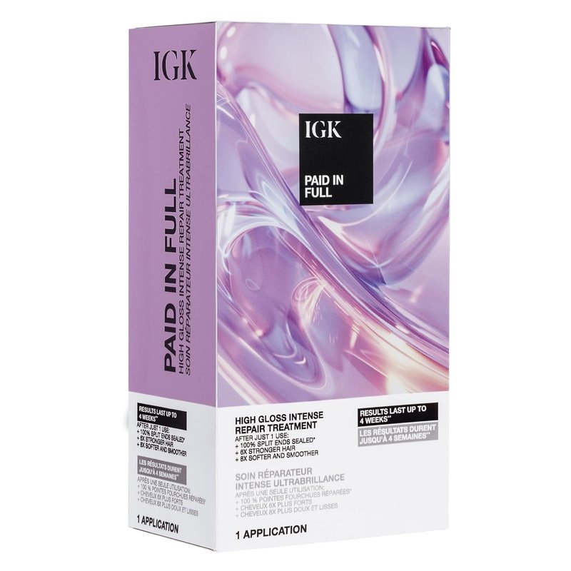 IGK Paid In Full High Gloss Repair Treatment - Intense Split-End Sealing Formula | 6.8 oz