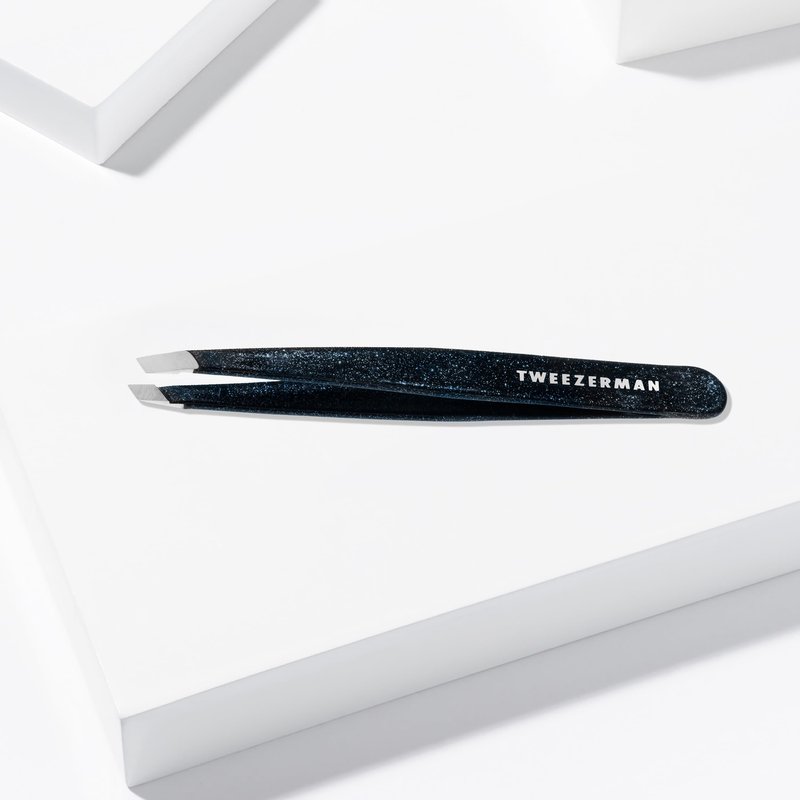 Tweezerman Special Edition 40th Anniversary Slant Tweezer - Eyebrow Tweezers for Women and Men,(Pack of 2)