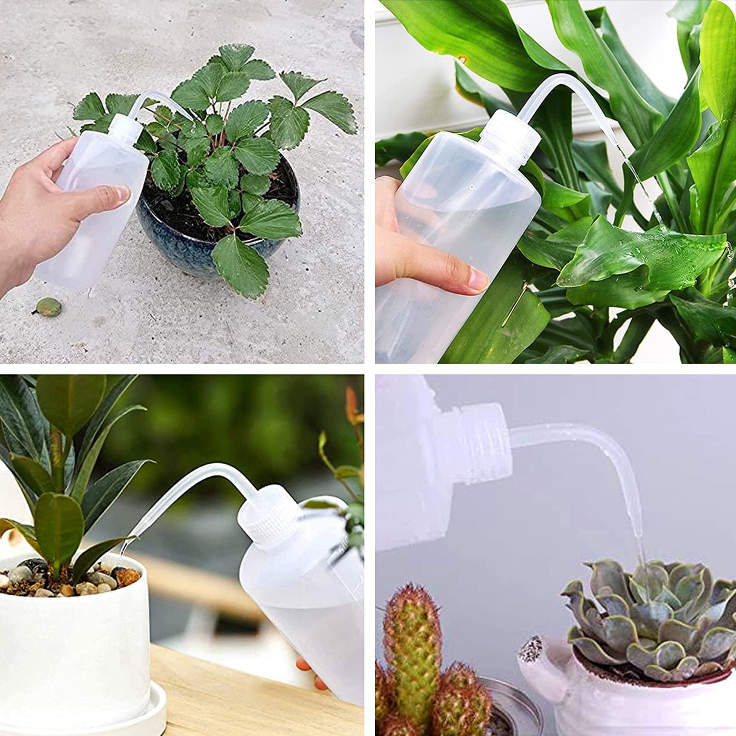 Yuelong Plastic Squeeze Bottle,2Pcs Safety Wash Bottle 500ml Convenient Green Soap Supply Tattoo Squeeze Bottle with Scale Labels Watering Tools for Medical Label Tattoo Supplies(500ml,16oz,1 Bottle)