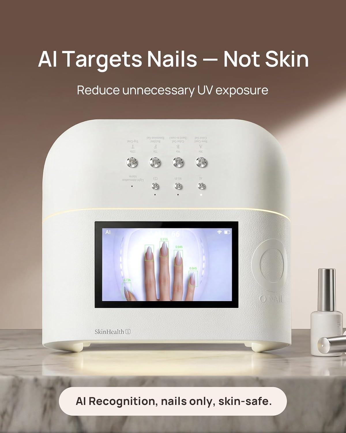 UV LED Nail Lamp - Smart Precision Scan Reduces UV Exposure | 109 LED Nail Dryer with HD Display, Fast Curing Light for Salon & Home, Pink