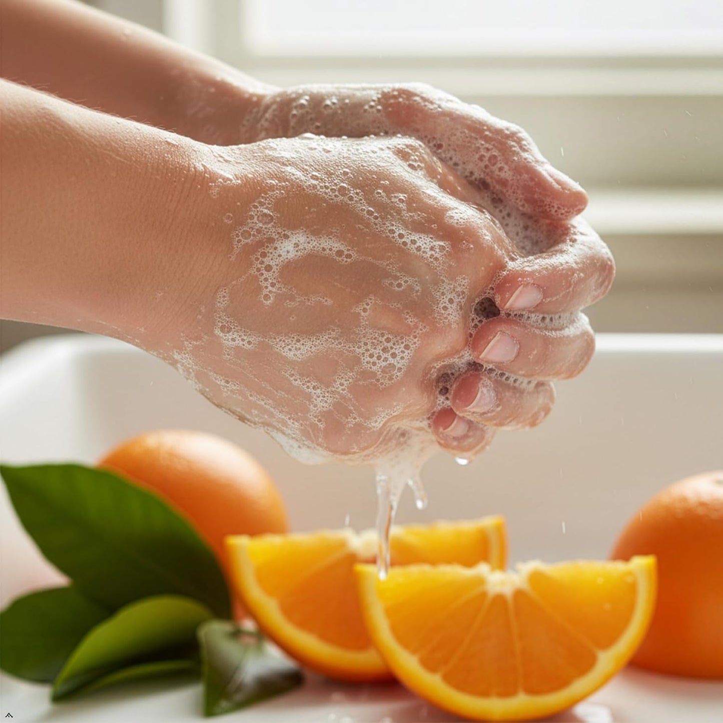 Sweet Orange Citrus Liquid Hand Soap - Moisturizing Gentle Cleanser | Clean Ingredients, 3 Pack