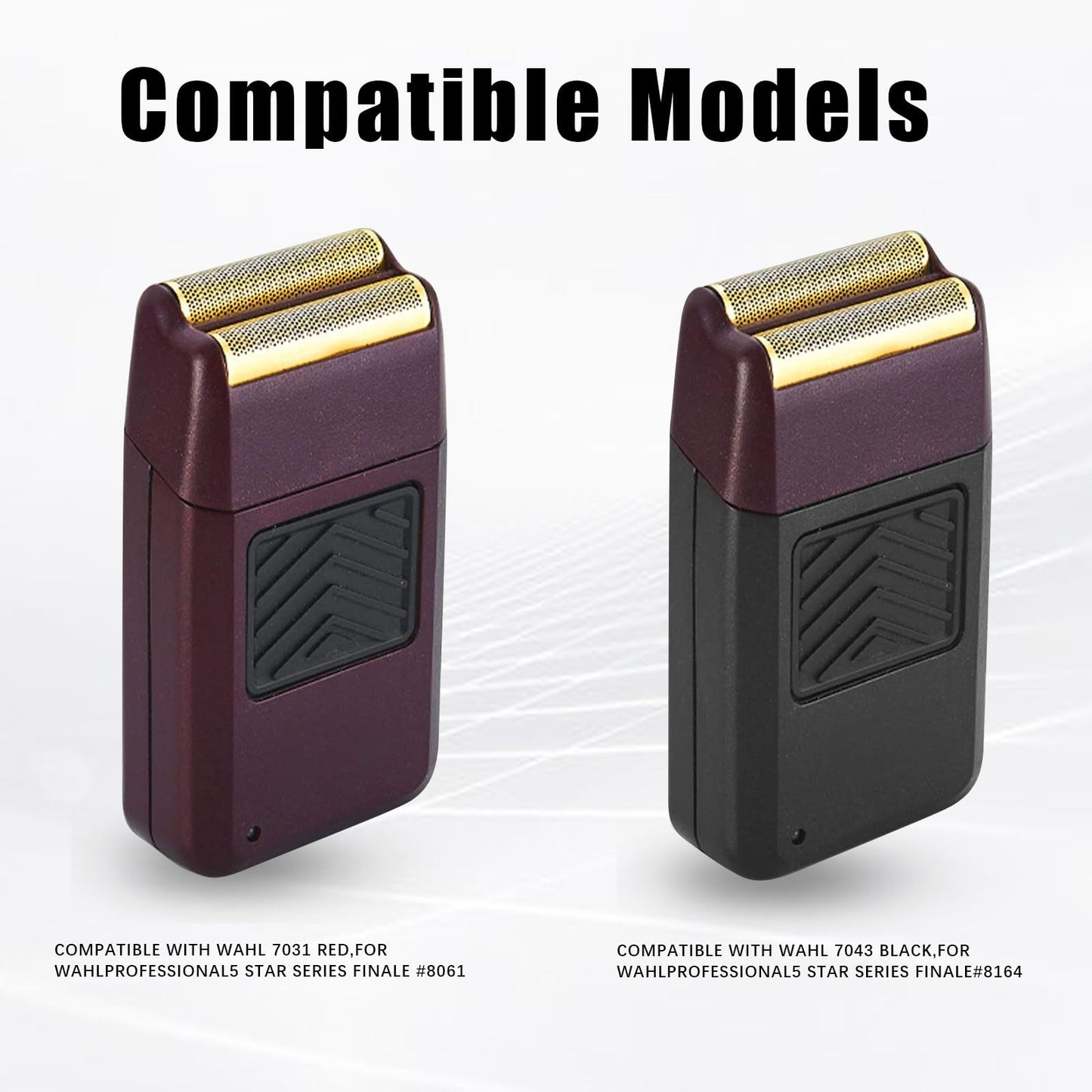 Professional 5 Star Series Finale Shaver Replacement Foil and Cutter Bar Assembly Compatible With Wahl Shaver Foil 7031-100, 7043-100 (Red-2)