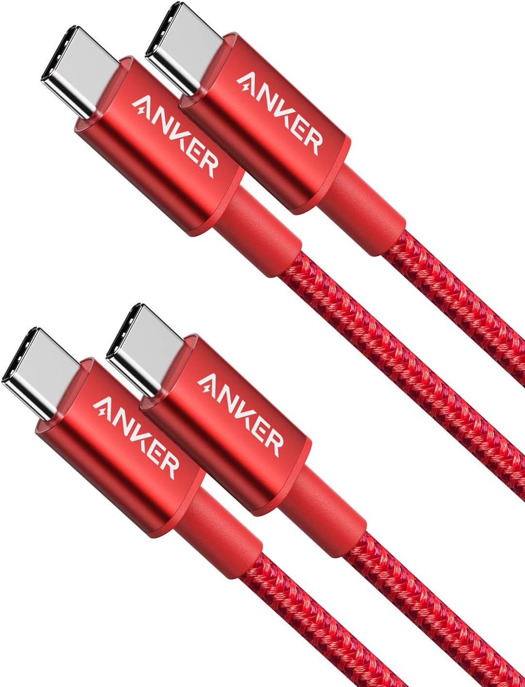 Anker USB C to USB C Fast Charging Cable - 60W Power Delivery | 6 FT, 2-Pack, Compatible with iPhone 17, iPad Mini 6, and More (Black)