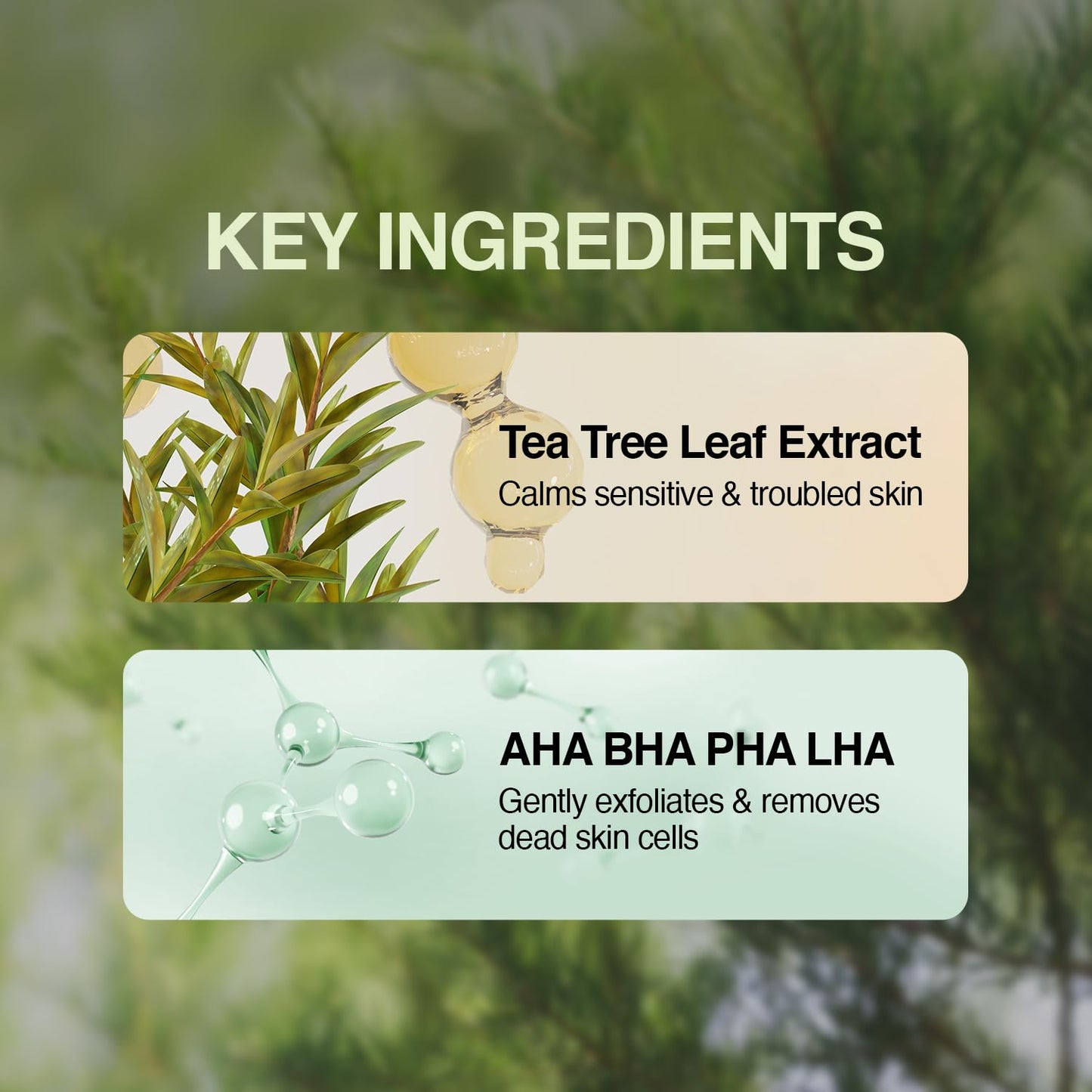 Tea Tree 90 Clear Body Mist - Acne Treatment with 90% Tea Tree Extract & AHA/BHA | Soothing Care for Clear Skin | 6.76 fl oz