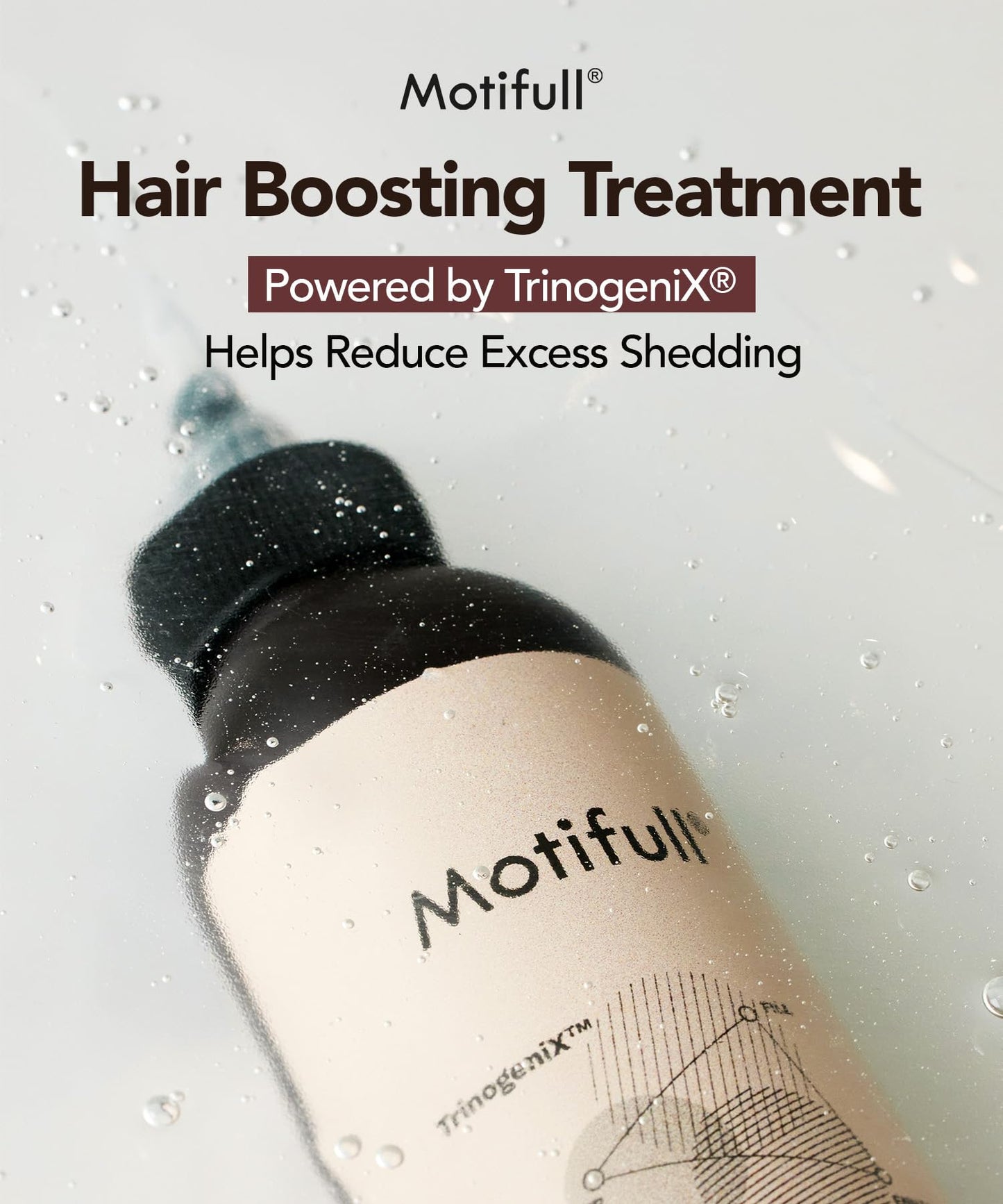 Motifull Hair Boosting Treatment | Biotin, Caffeine & TrinogeniX Formula for Fine Hair | Visibly Fuller-Looking Hair & Nourishing Scalp Treatment (6.76 fl oz)