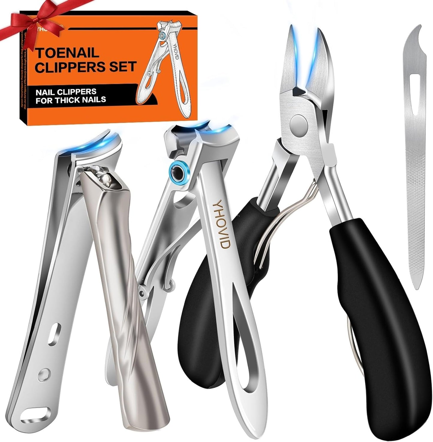 Professional 19-Piece Manicure Set - Stainless Steel Nail Clipper Kit for Travel | Grooming Tools with Leather Case