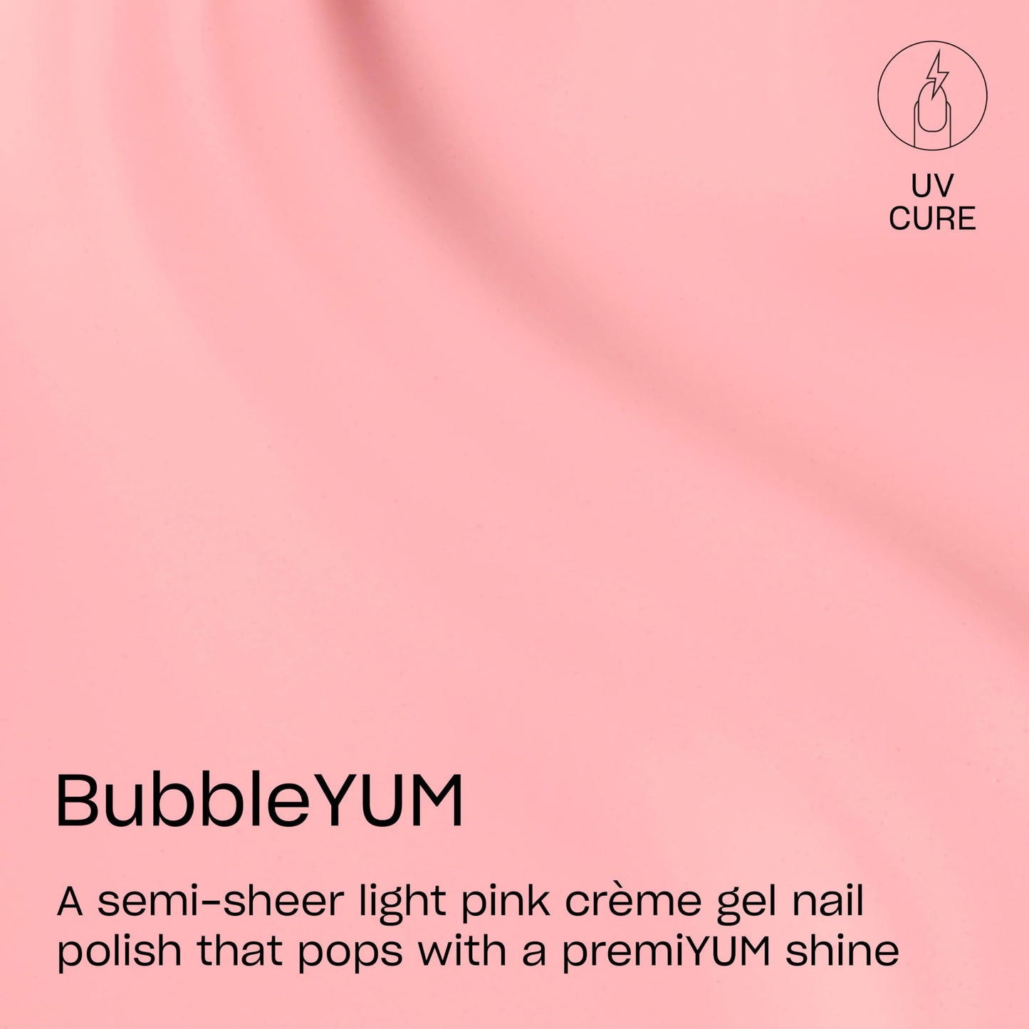 OPI GELement BubbleYUM | Semi-Sheer Soft Neutral Pink Crème LED Cure Gel Nail Polish | DIY Salon Quality Gel Manicure | Vegan Formula, Durable Wear with High Shine Finish | 0.3 Fl Oz.