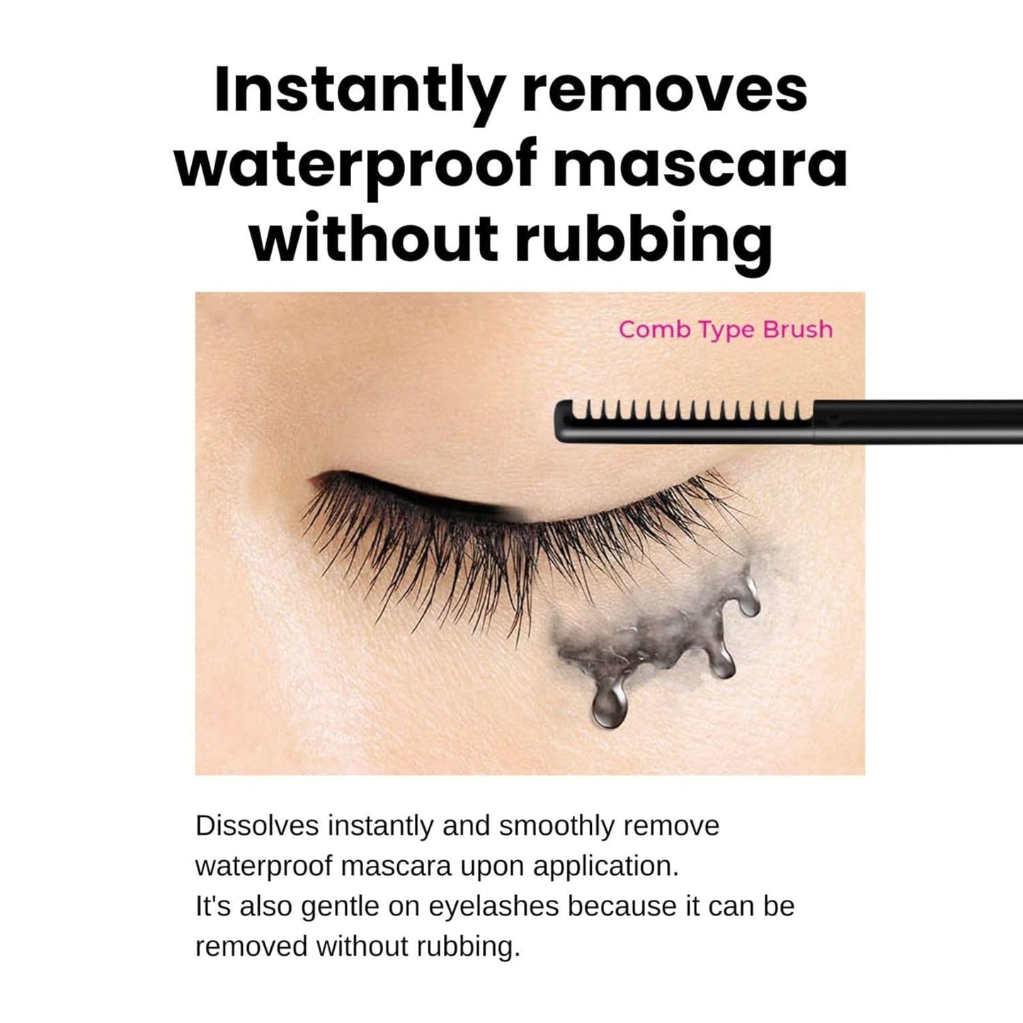 Heroine Make Long & Curl Mascara - Waterproof Black Formula with Volumizing & Curling Benefits | Includes Gentle Eye Makeup Remover
