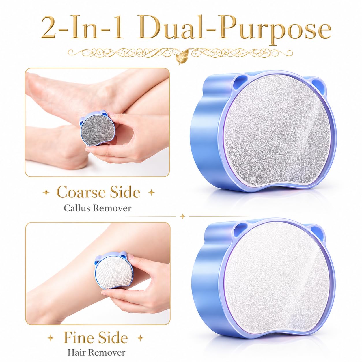 Magic Crystal Hair Eraser, Suitable for Men and Women Painless Exfoliating Crystal Hair Removal Tool, Magic Crystal Hair Remover for Legs and Back of Arms (Pink)
