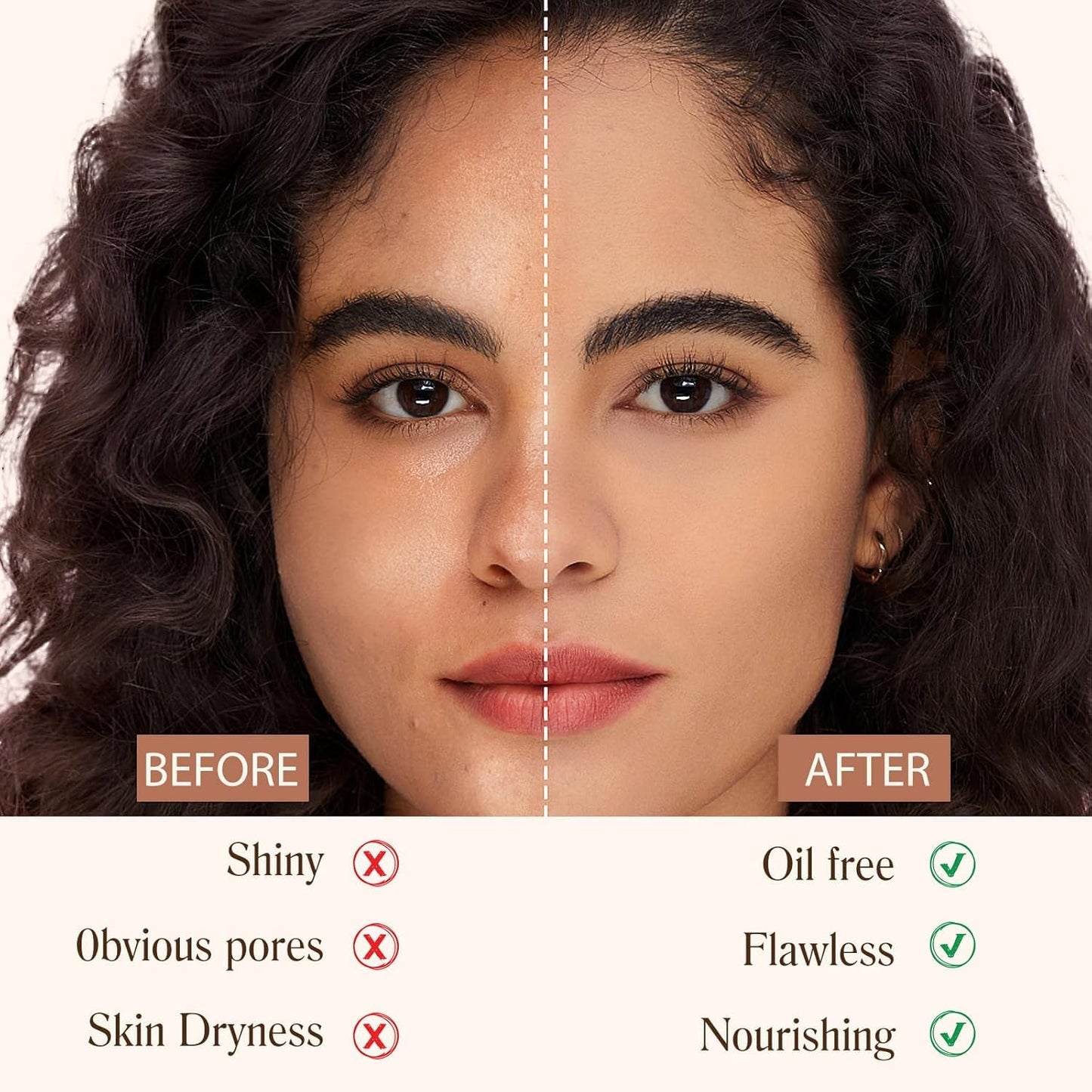BARUBT 4 in 1 Color Changing Foundation - Medium Spectrum, Evening Skin Tone, Long-Lasting & Waterproof, Hydrating Concealer with Medium to Full Coverage, Lightweight Flawless Finish Makeup 1.4 Fl.Oz.