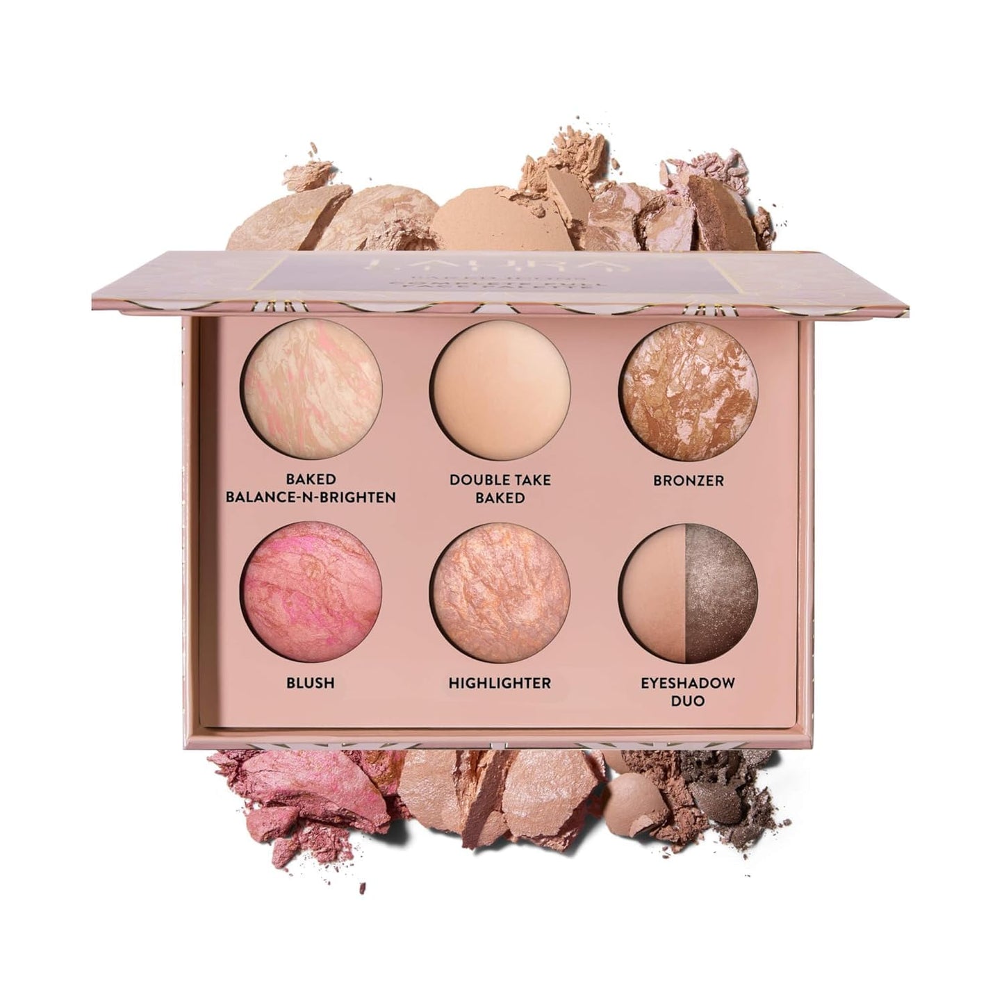 Baked Icons Full Face Makeup Palette - All-in-One for Mature Skin | Travel-Friendly, Light Color