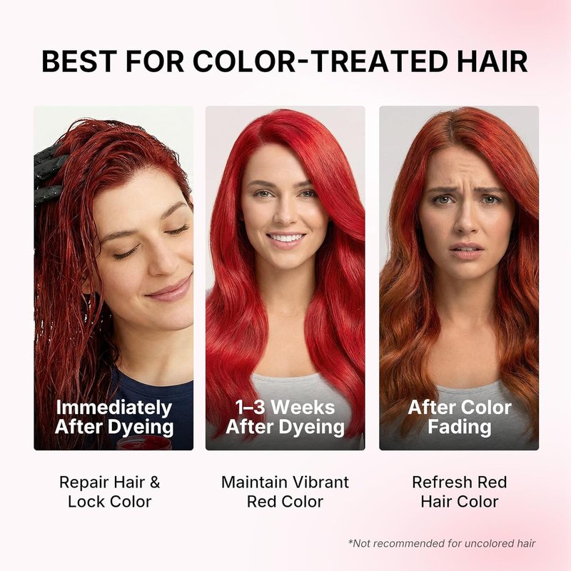 Karseell Color Depositing Conditioner - Red Hair Mask for Enhanced Color & Hydration | 500ml (16.9 fl oz)