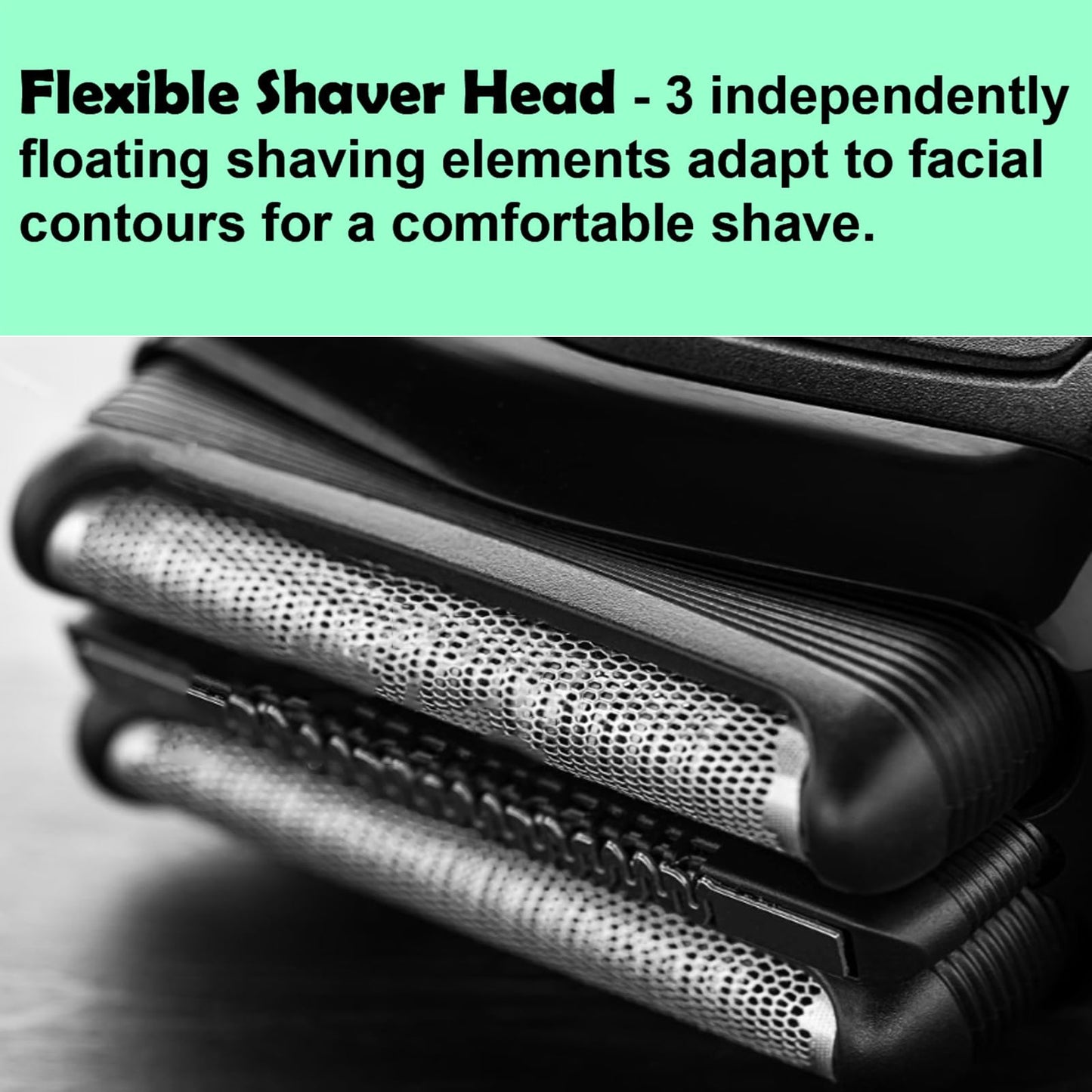 21B Series 3 Replacement Head for Braun Electric Shaver, S3 Wet and Dry Replacement Head Compatible with Braun Series 3 Foil and Cutter 300s, 310s, 3010BT (1 Count)