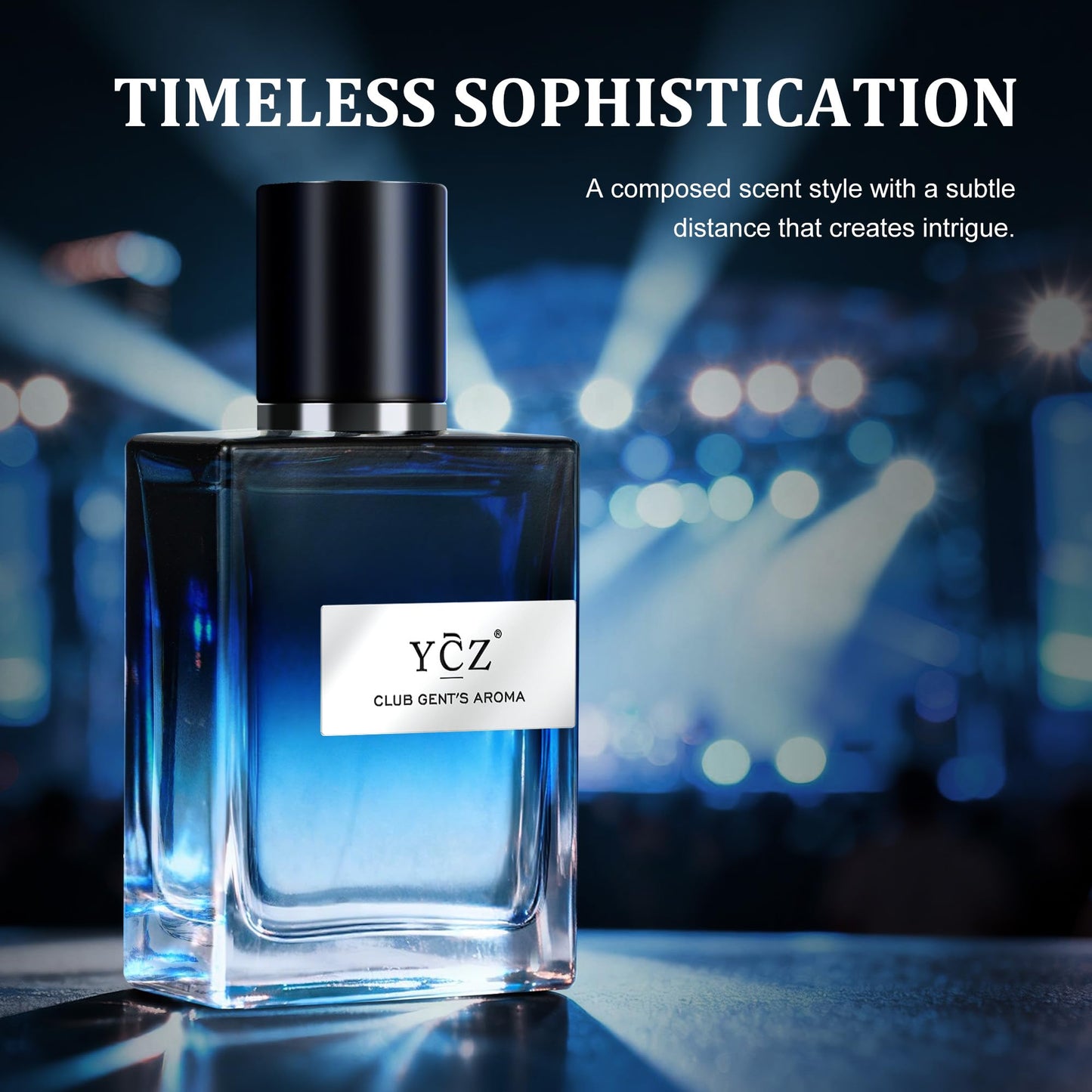 Ycz Club Eau De Parfum for Men, Long Lasting Cologne with Aldehydic & Aromatic Woody Notes, 1.7 Fl Oz Masculine Fragrance for Night Out, Date Night, Parties & Gifts for Men